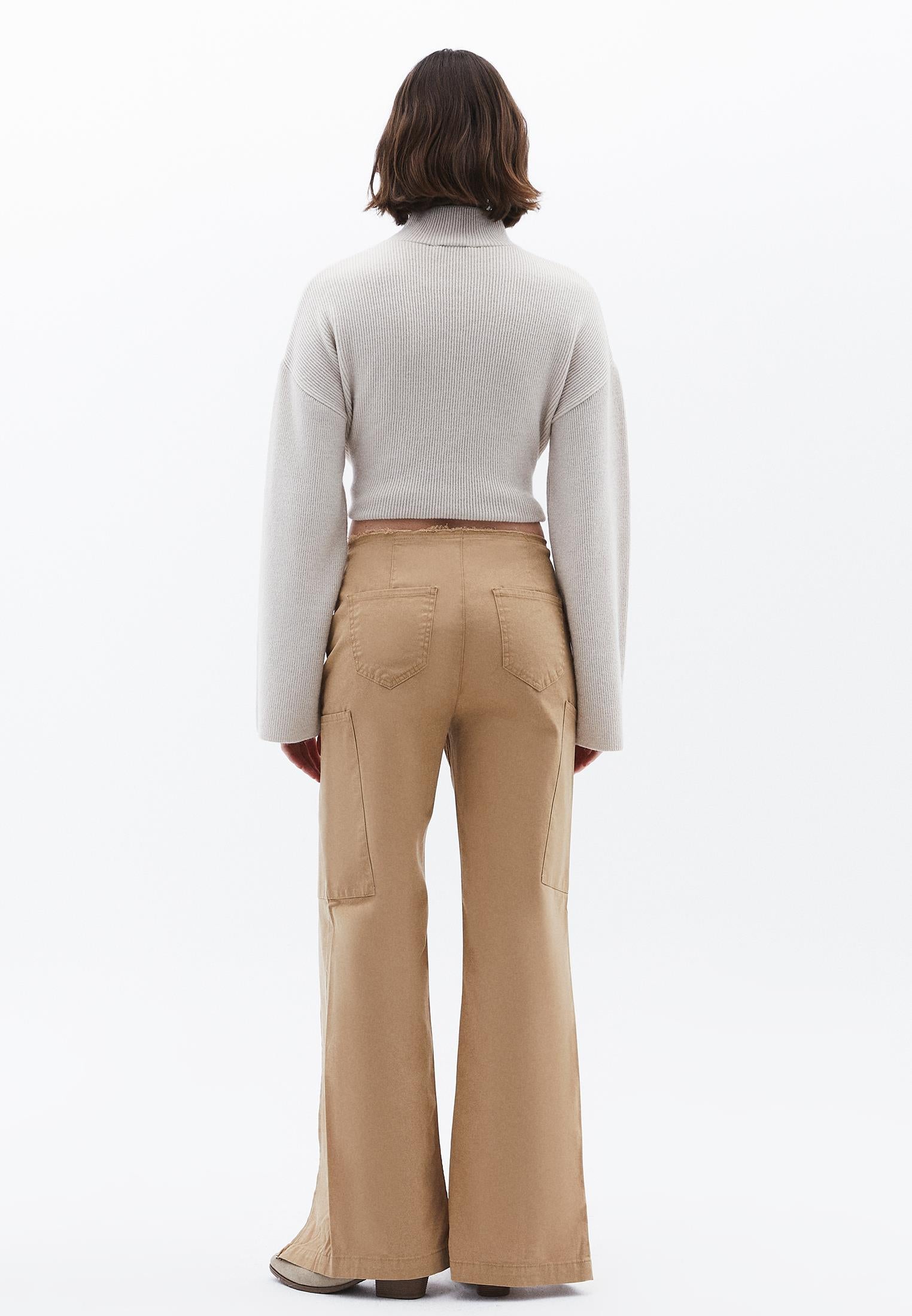 Straight Leg High Waist Trousers - STARFISH