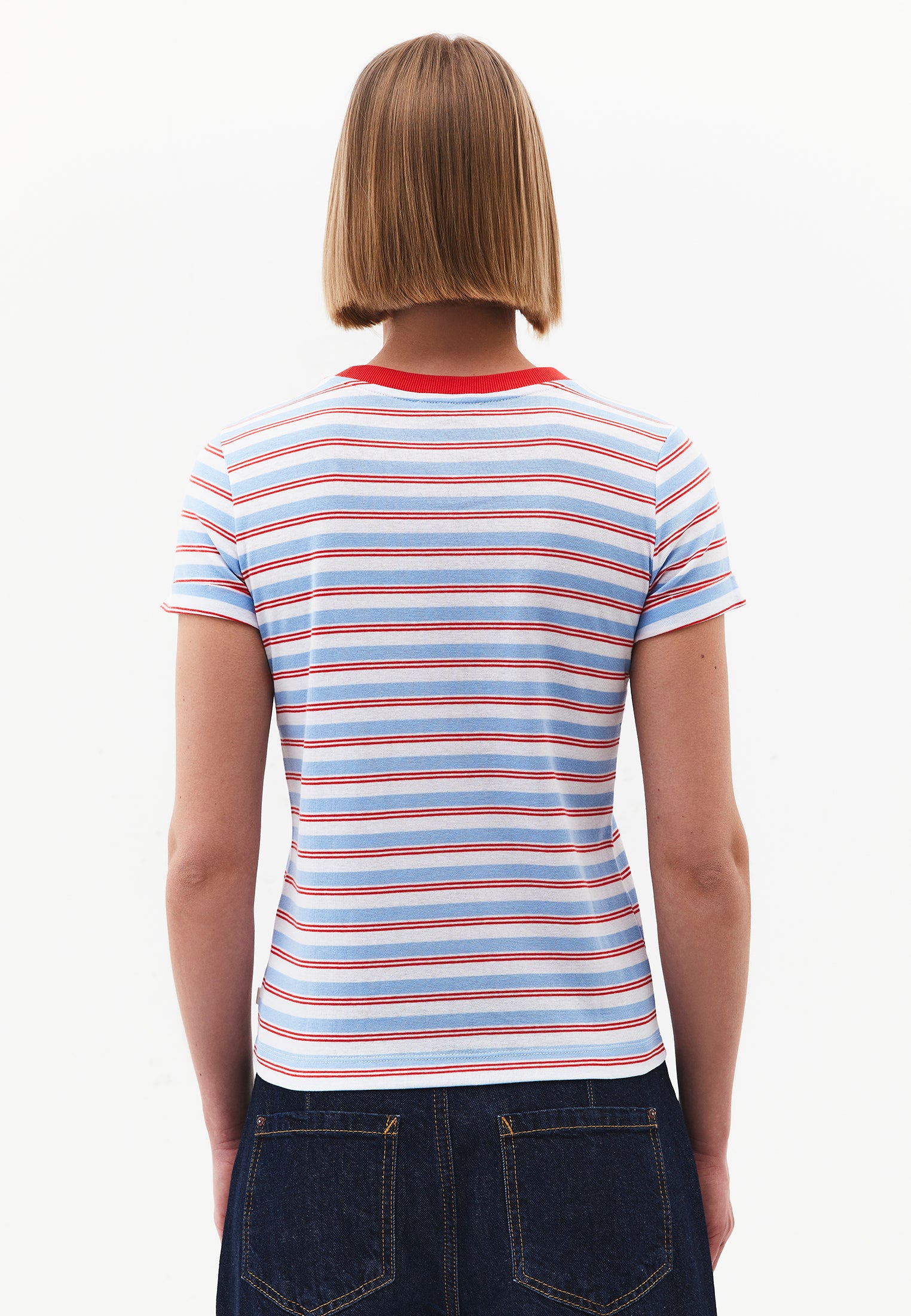 Standard Crew Neck T-Shirt - STRIPED COMB