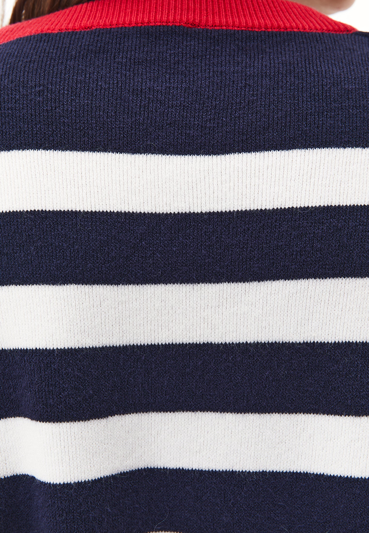 Striped Raglan Sleeve Sweater - STRIPE COMB
