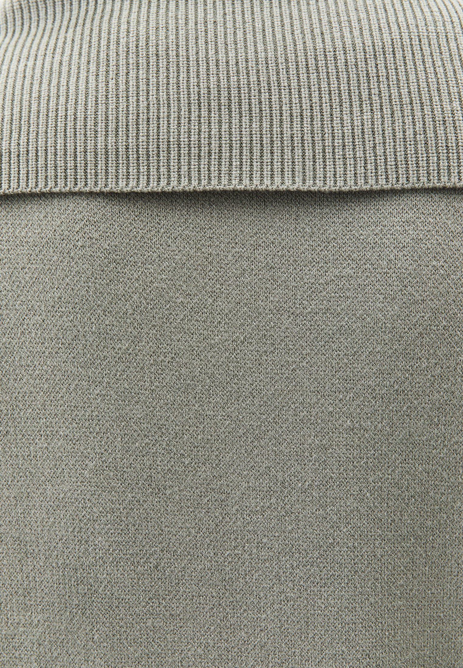 Loose Sweater With Polo Neck Button Detail - TEA COMB