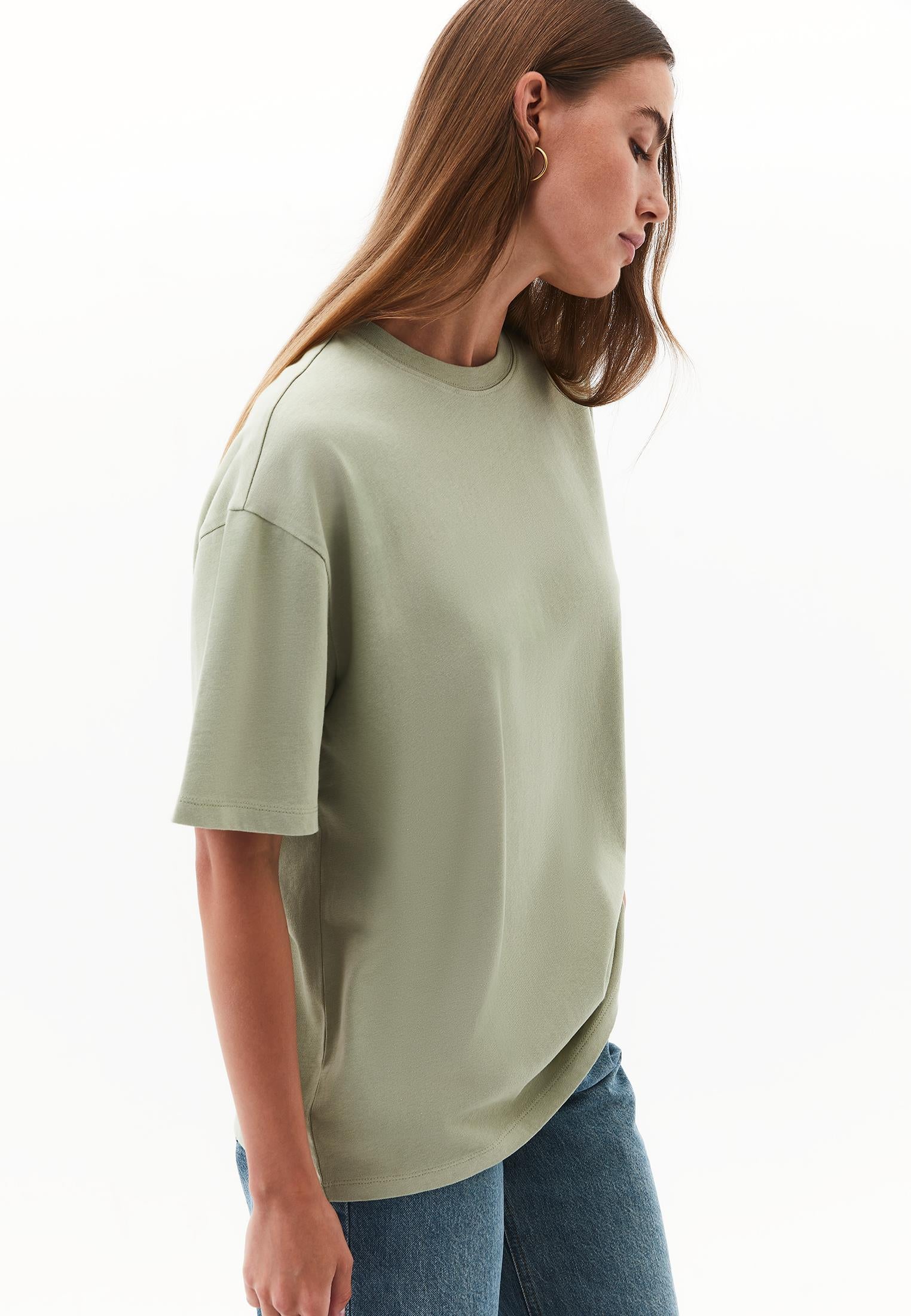 Boyfriend Crew Neck T-Shirt - TEA