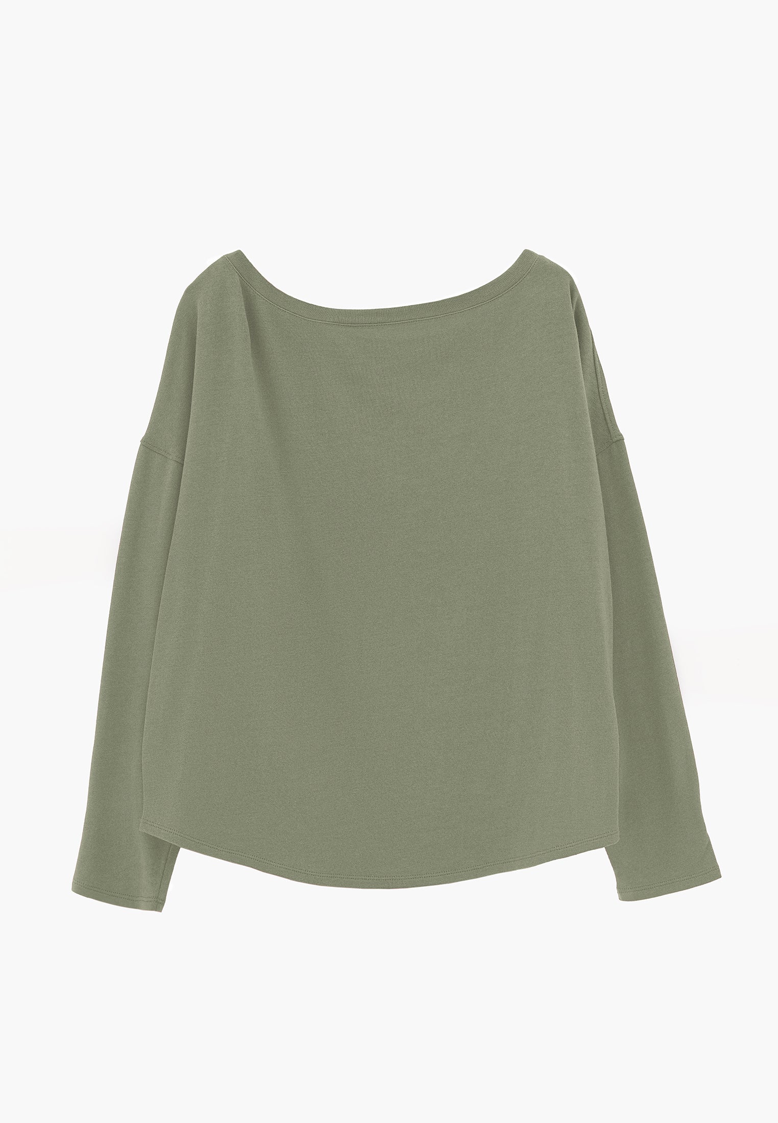 Boat Neck Knit Sweater - TEA