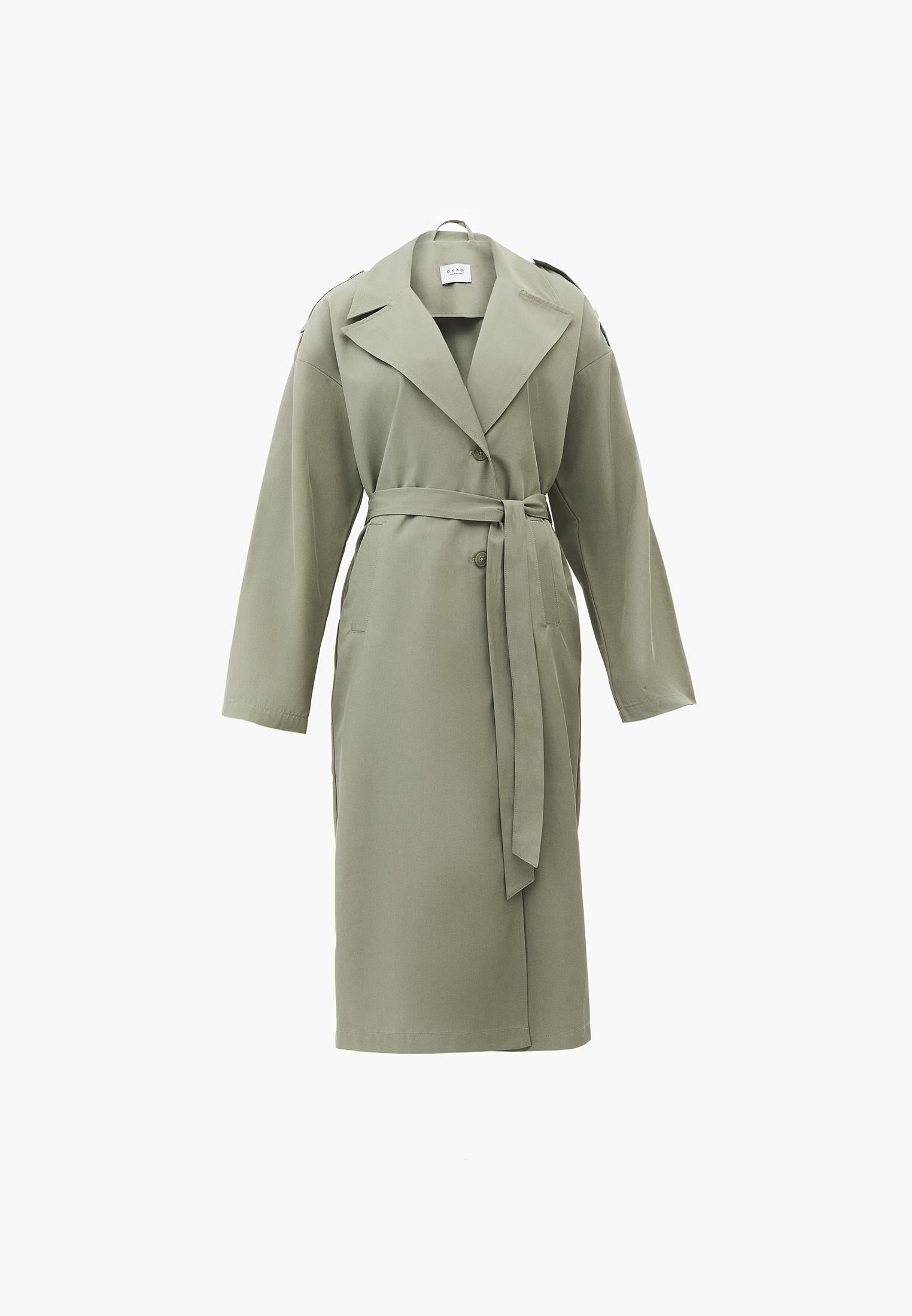 Buttoned Trenchcoat - TEA