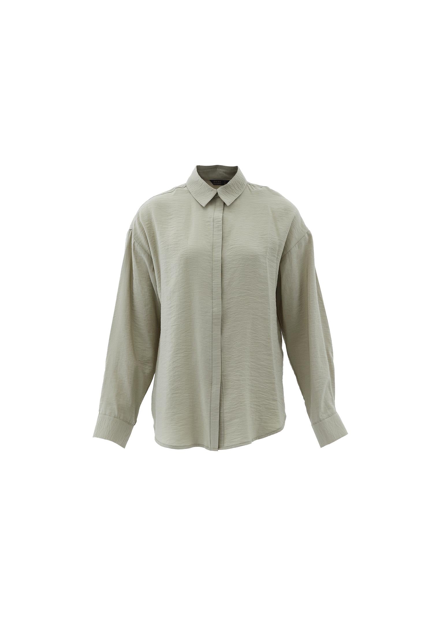 Oversize Shirt With Button Detail - TEA