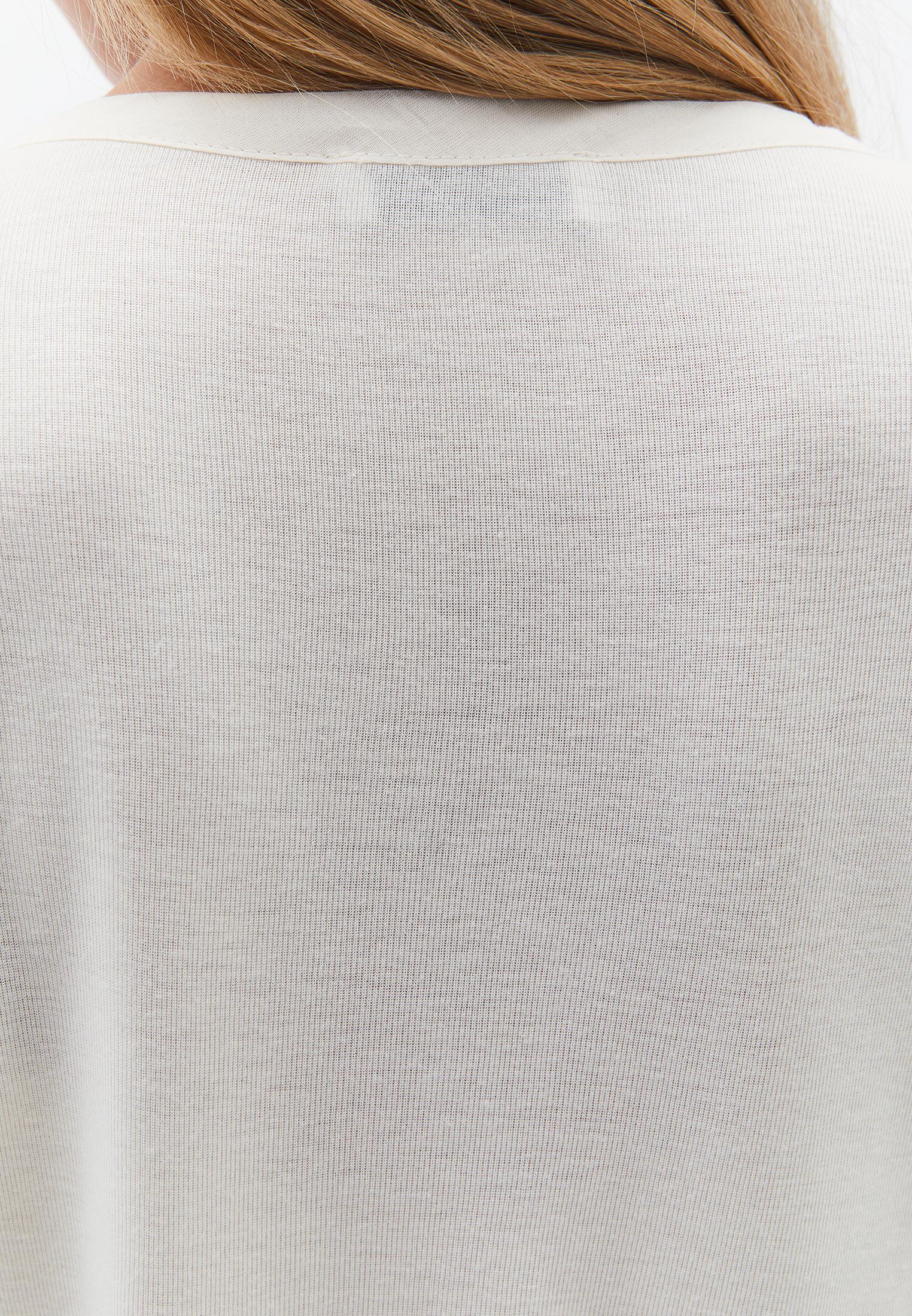 Polo Collar Buttoned T-Shirt - TURTLEDOVE