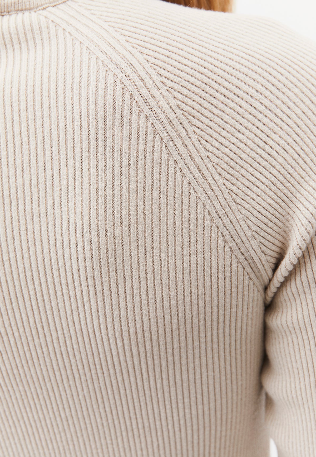 Turtleneck Raglan Sleeve Knitwear - TURTLEDOVE