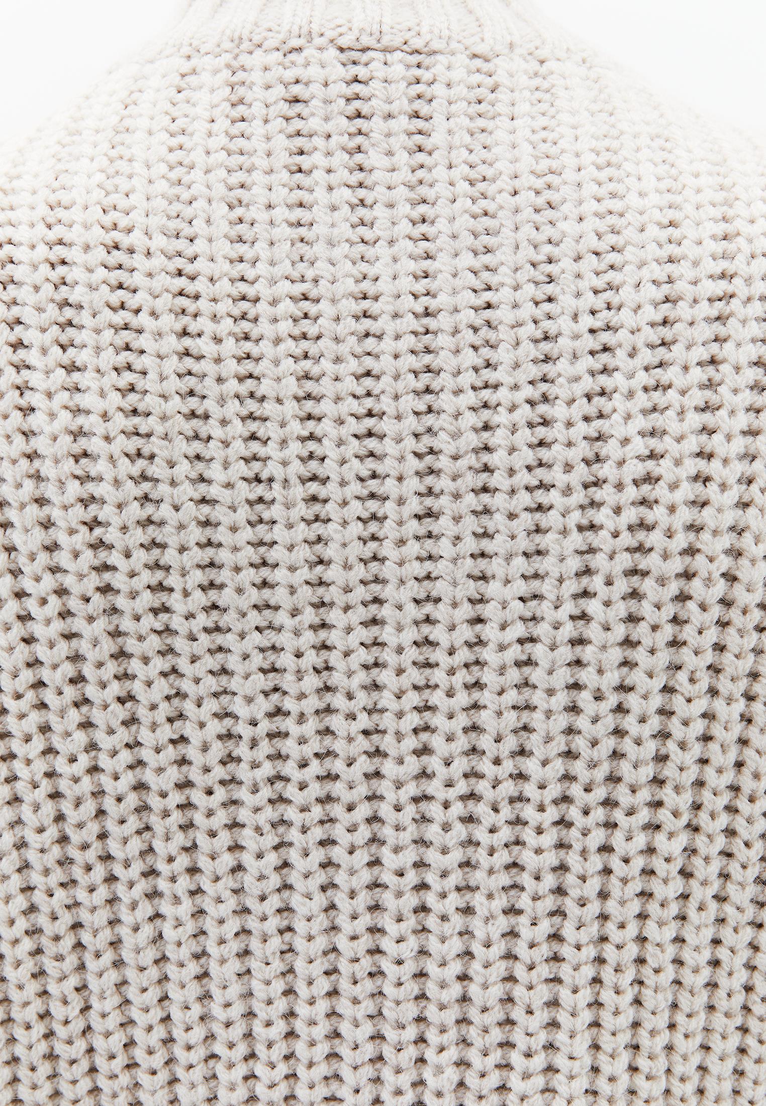 Knit Sweater With Ribbed Details And Crew Neck - TURTLEDOVE