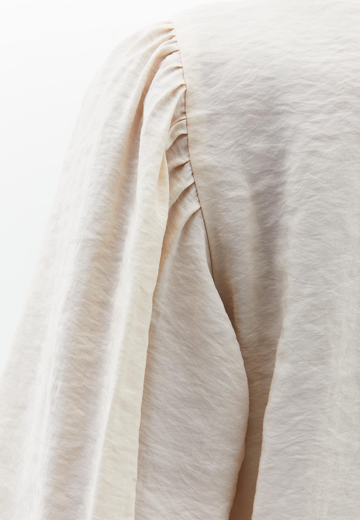 V Neck Buttoned Shirt - TURTLEDOVE