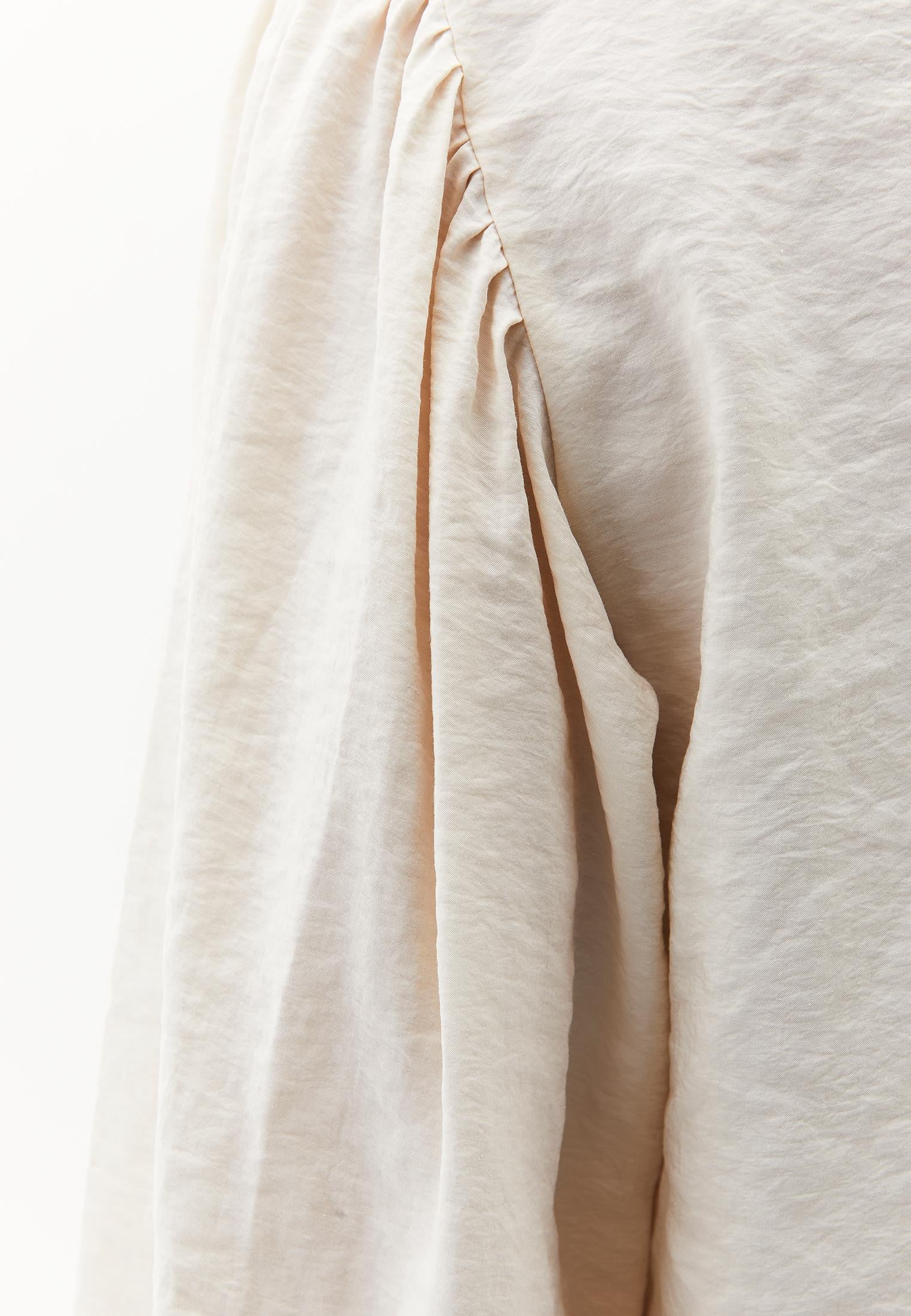 V Neck Buttoned Shirt - TURTLEDOVE