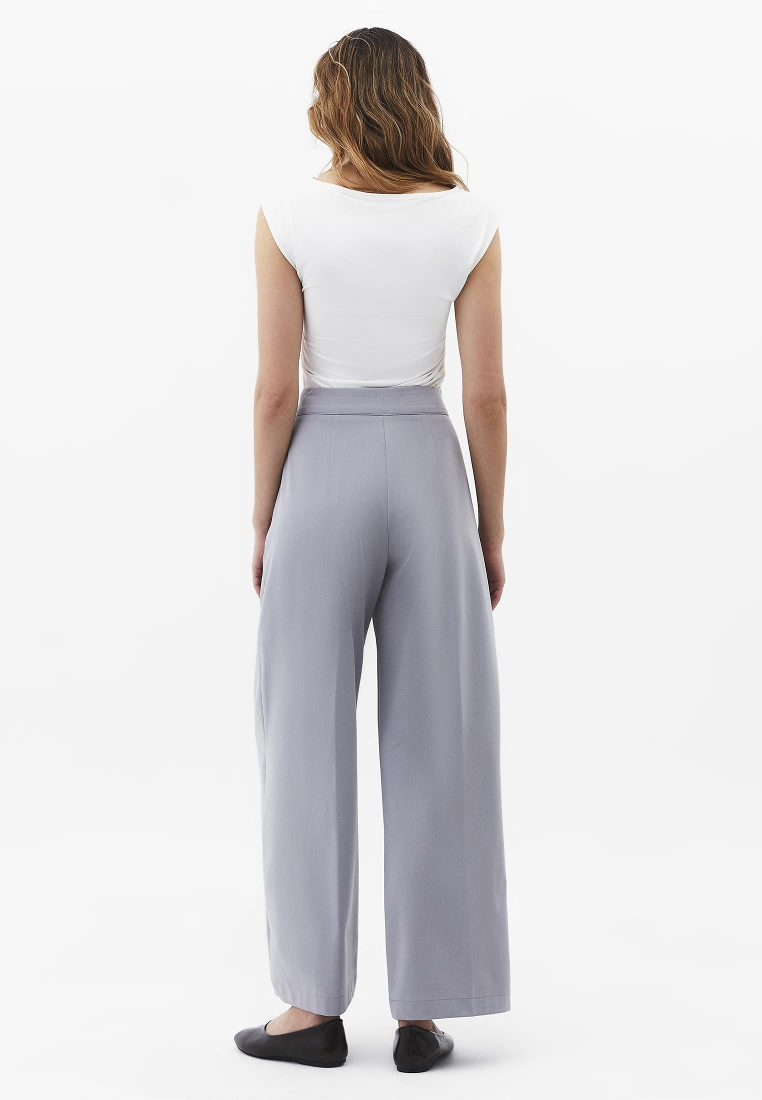 Ultra High Waist Straight Pants - ULTIMATE GRAY