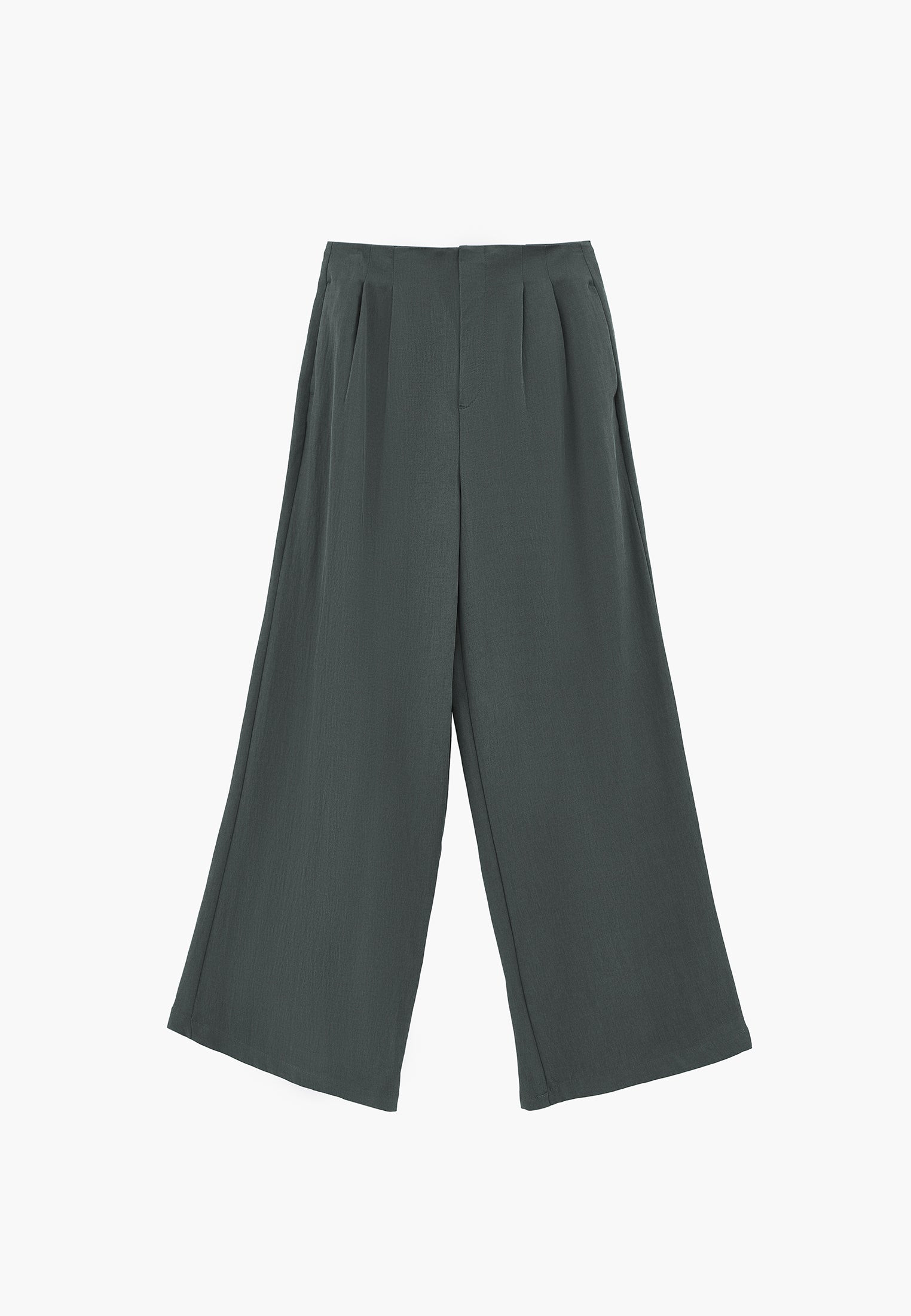 Pleated Ultra High Waist Wide Leg Pants - URBAN CHIC