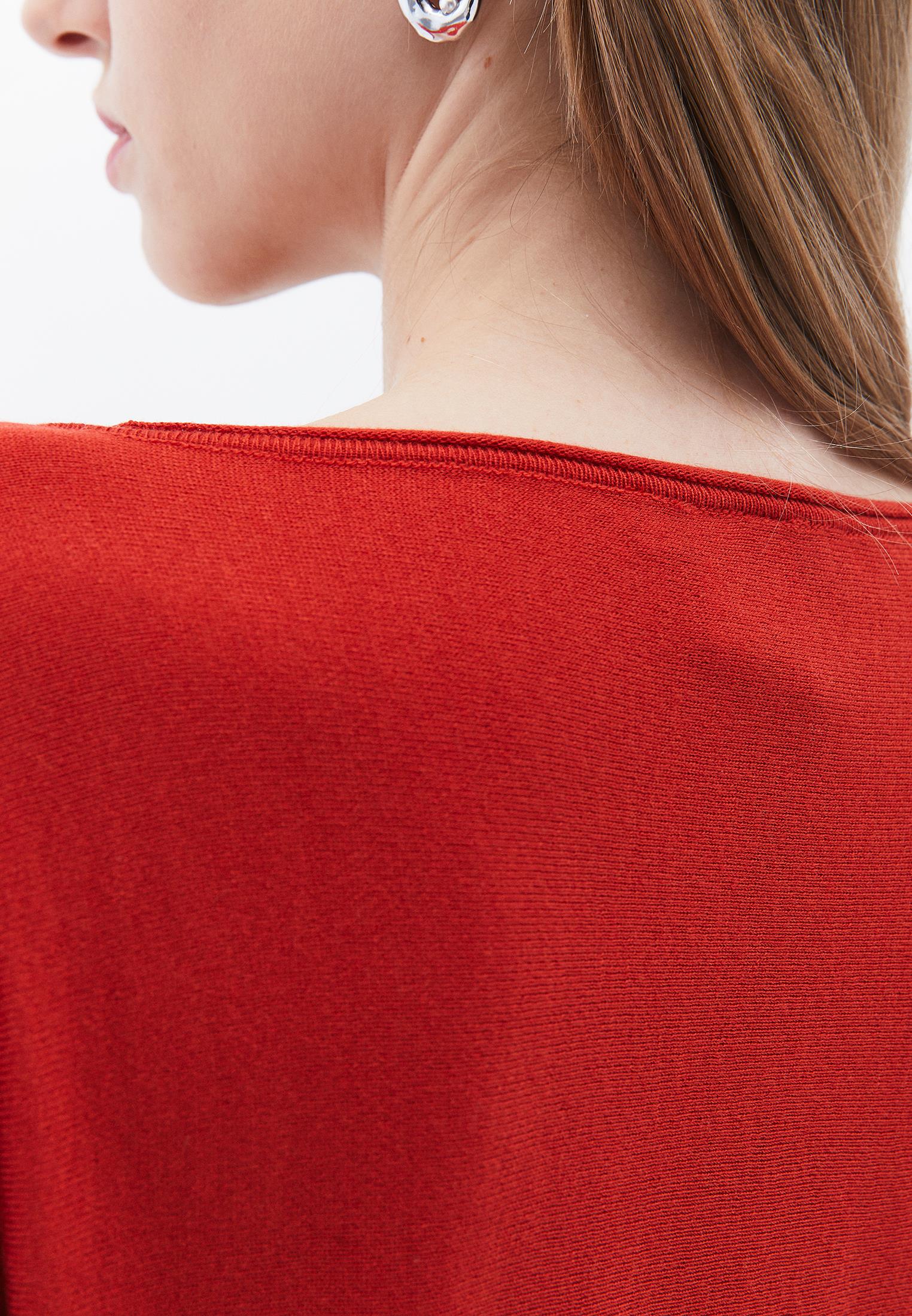V Neck Long Sleeve Knitwear - VALIANT POPPY