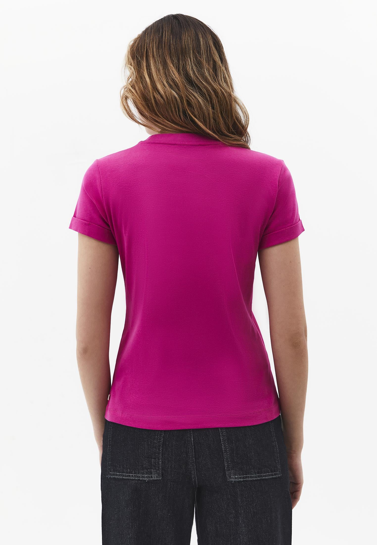 Crew Neck Short Sleeve T-Shirt - VERY BERRY