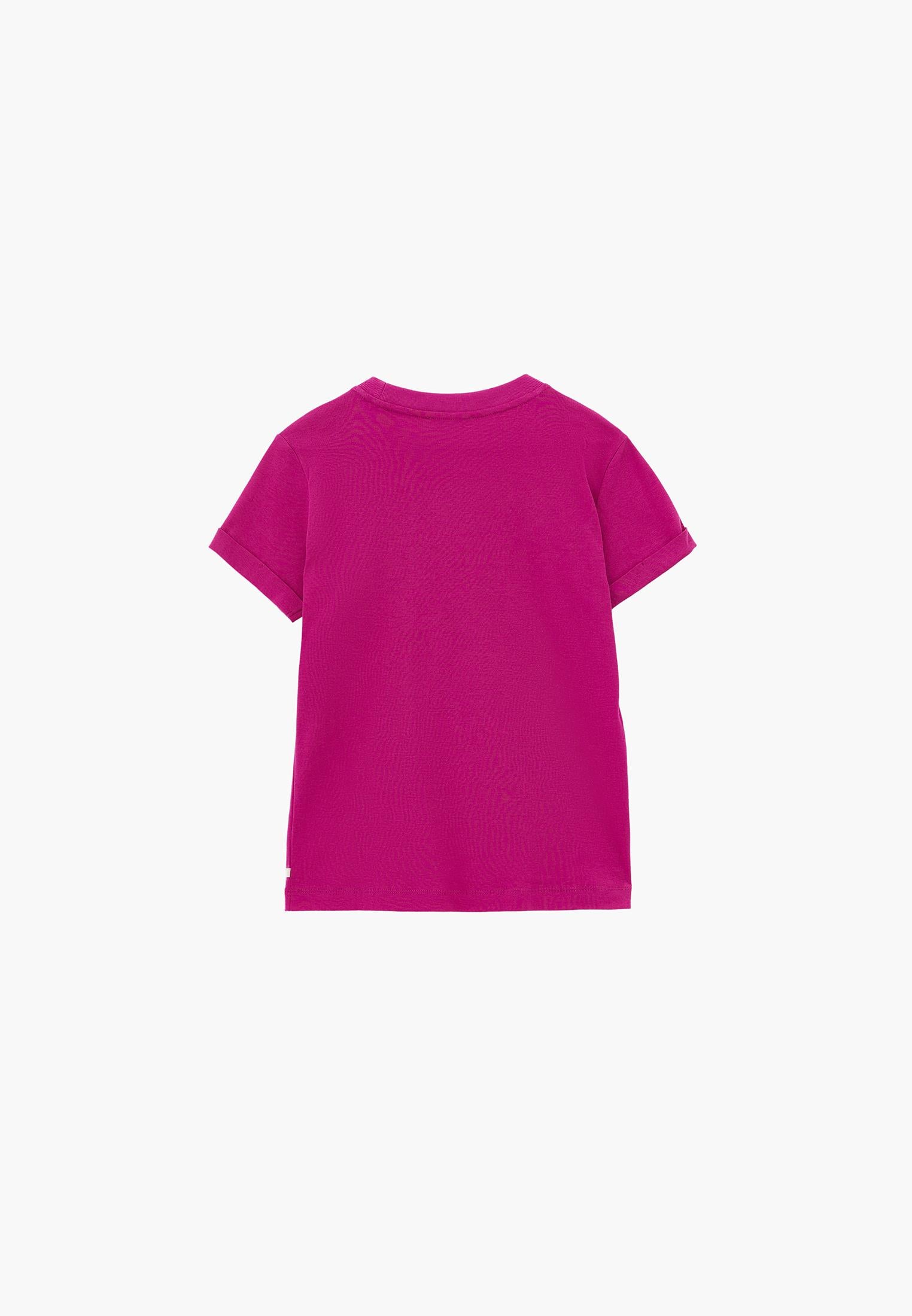 Crew Neck Short Sleeve T-Shirt - VERY BERRY