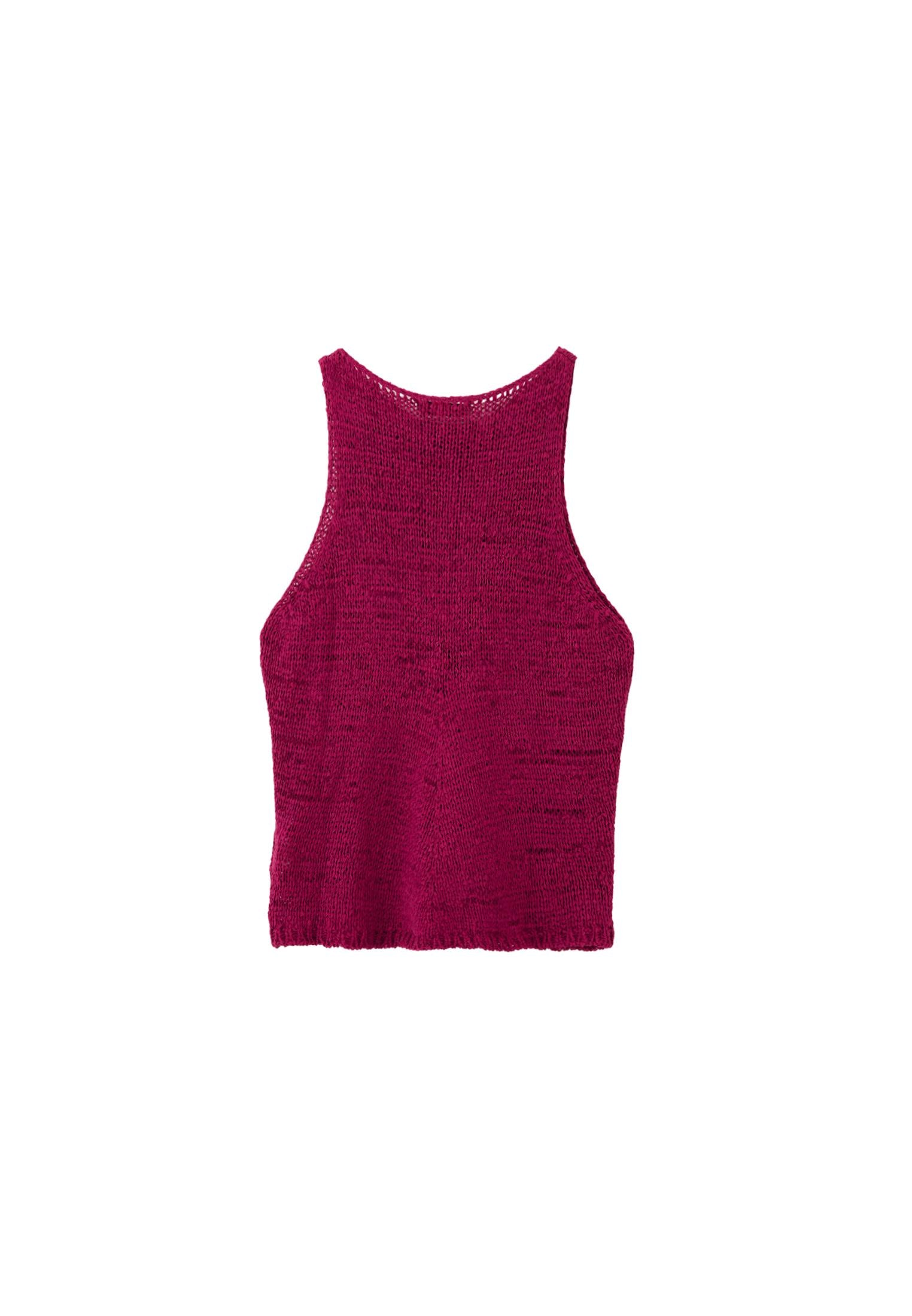 Knitted Vest Boat Neck - VIVACIOUS