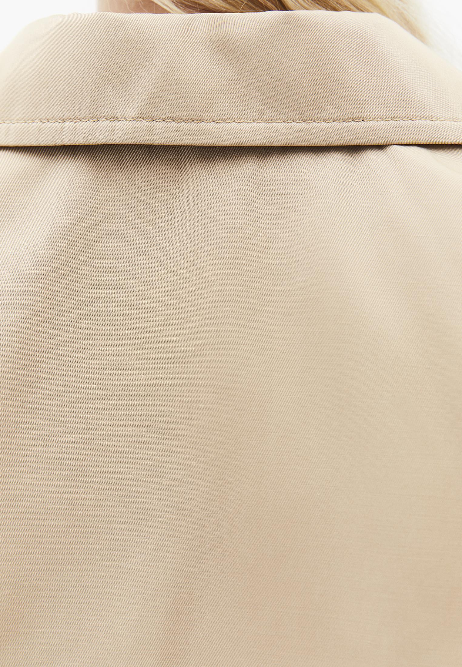 Double Breasted Collar Cropped Trenchcoat - WARM SAND