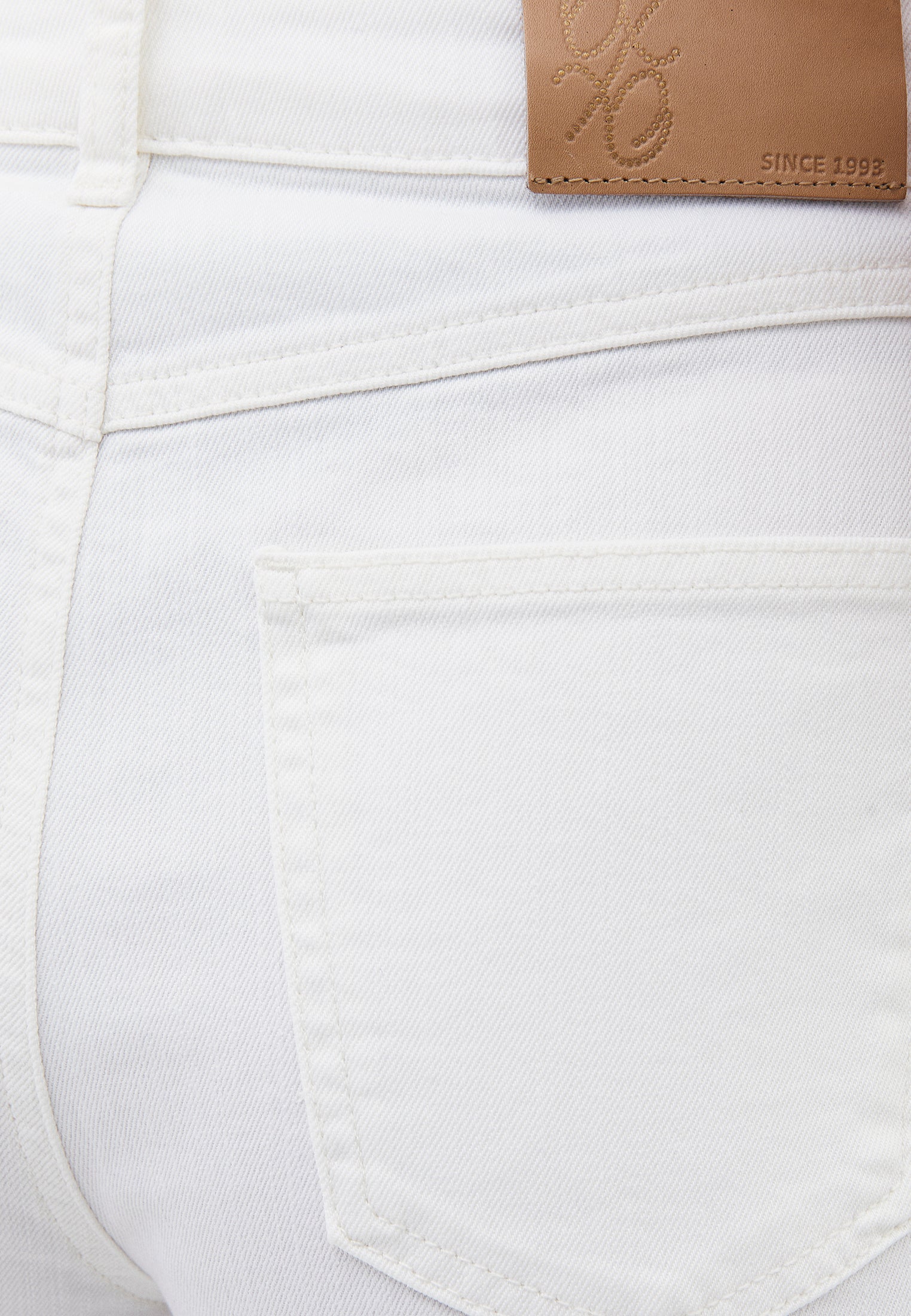 Wide Leg Ultra High Waist Pants - WHITE DENIM