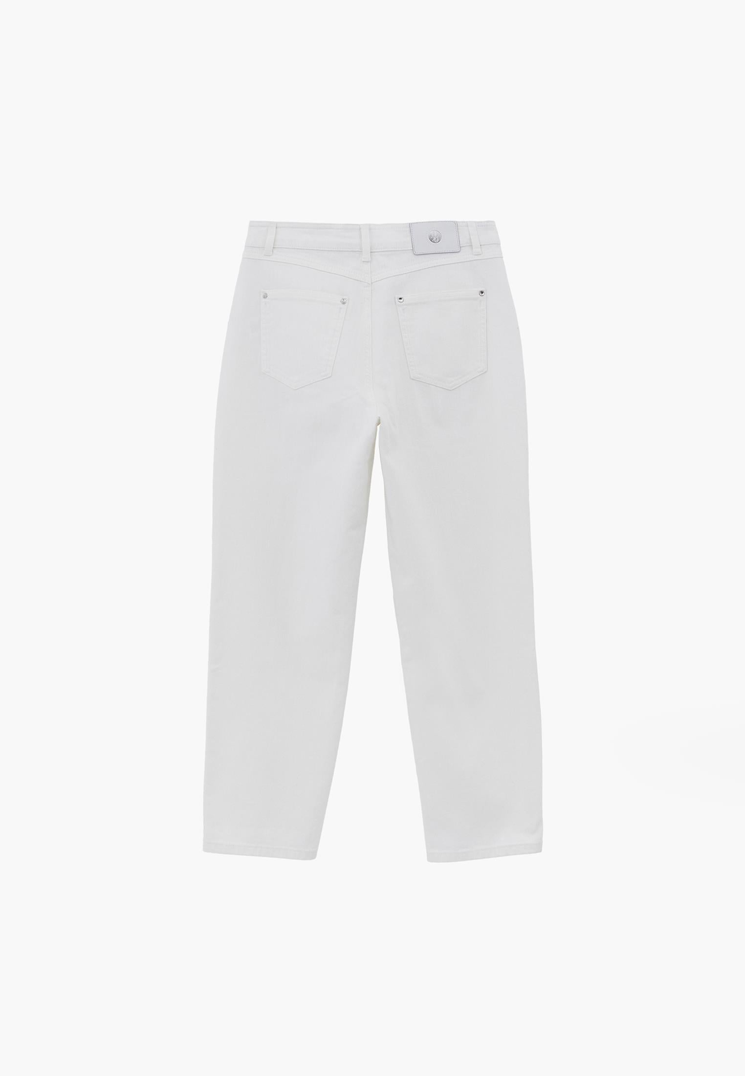 Ultra High Waist Mom Jeans - WHITE DENIM