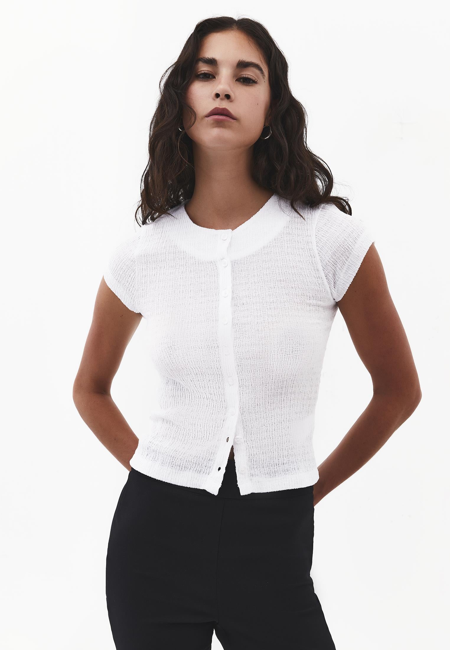 Crew Neck T-Shirt - WHITE