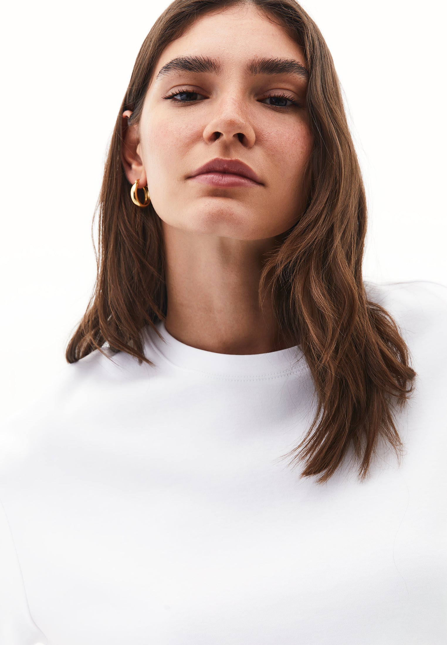 Oversize Cotton T-Shirt - WHITE