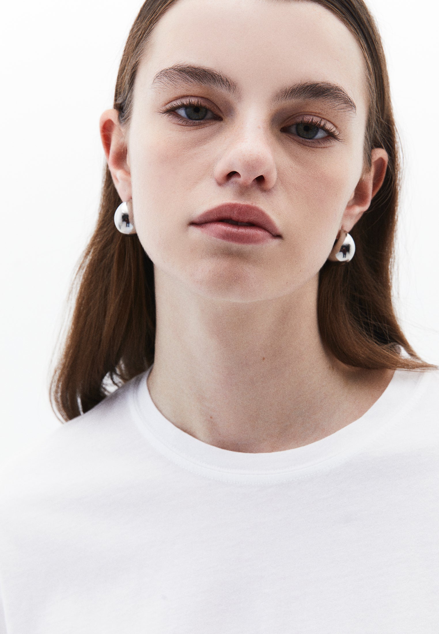 Oversize Crew Neck Short Sleeve T-Shirt - WHITE