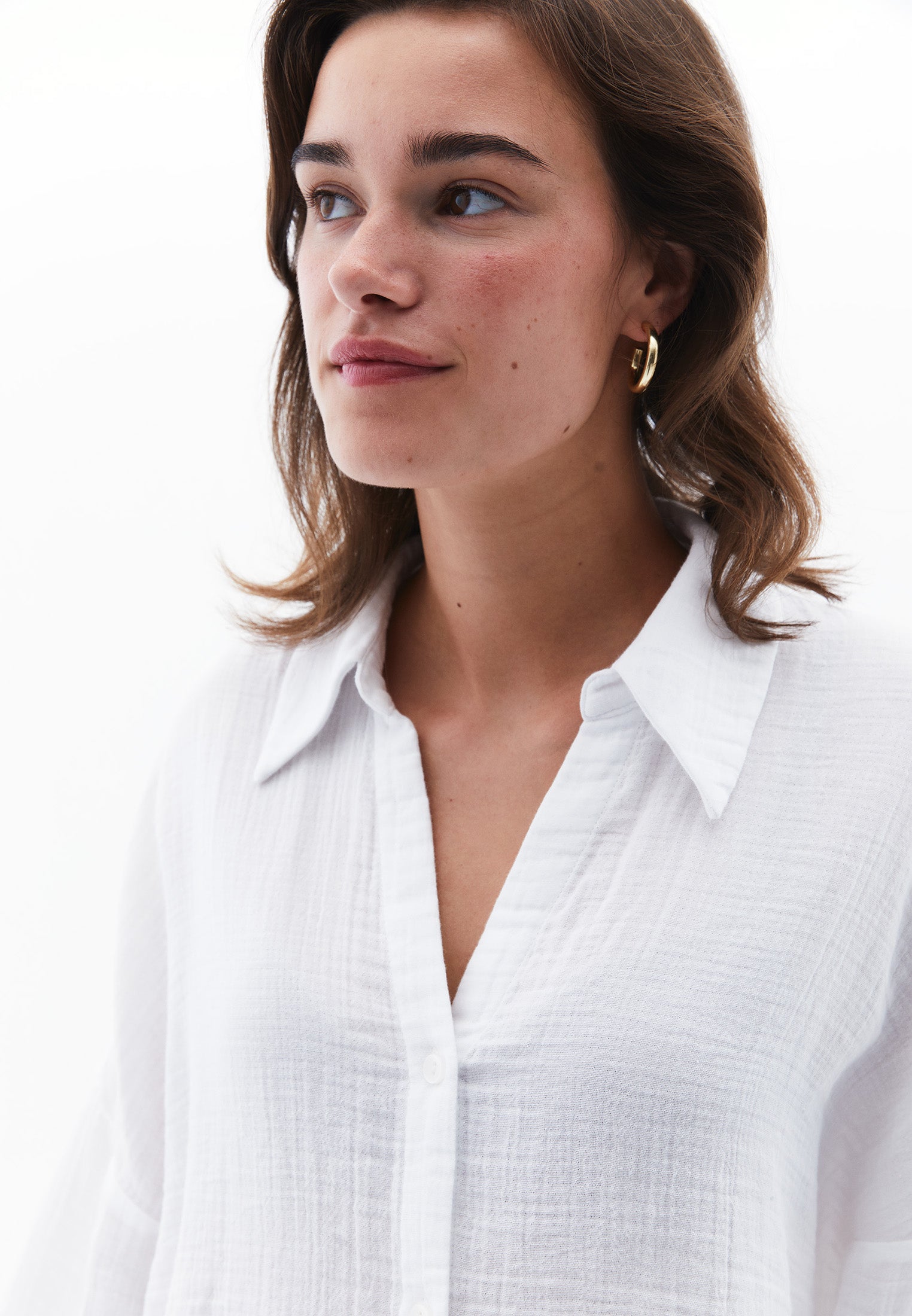 Oversize Standard Shirt - WHITE