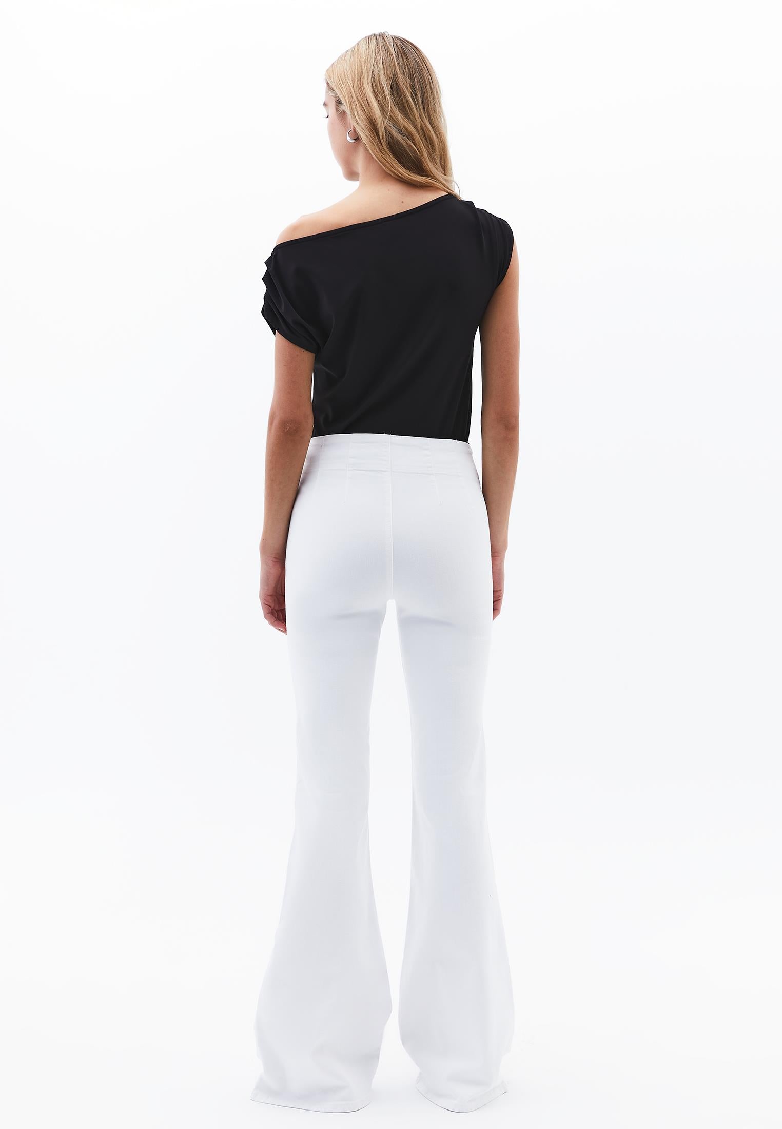 Spanish Leg Pants - WHITE