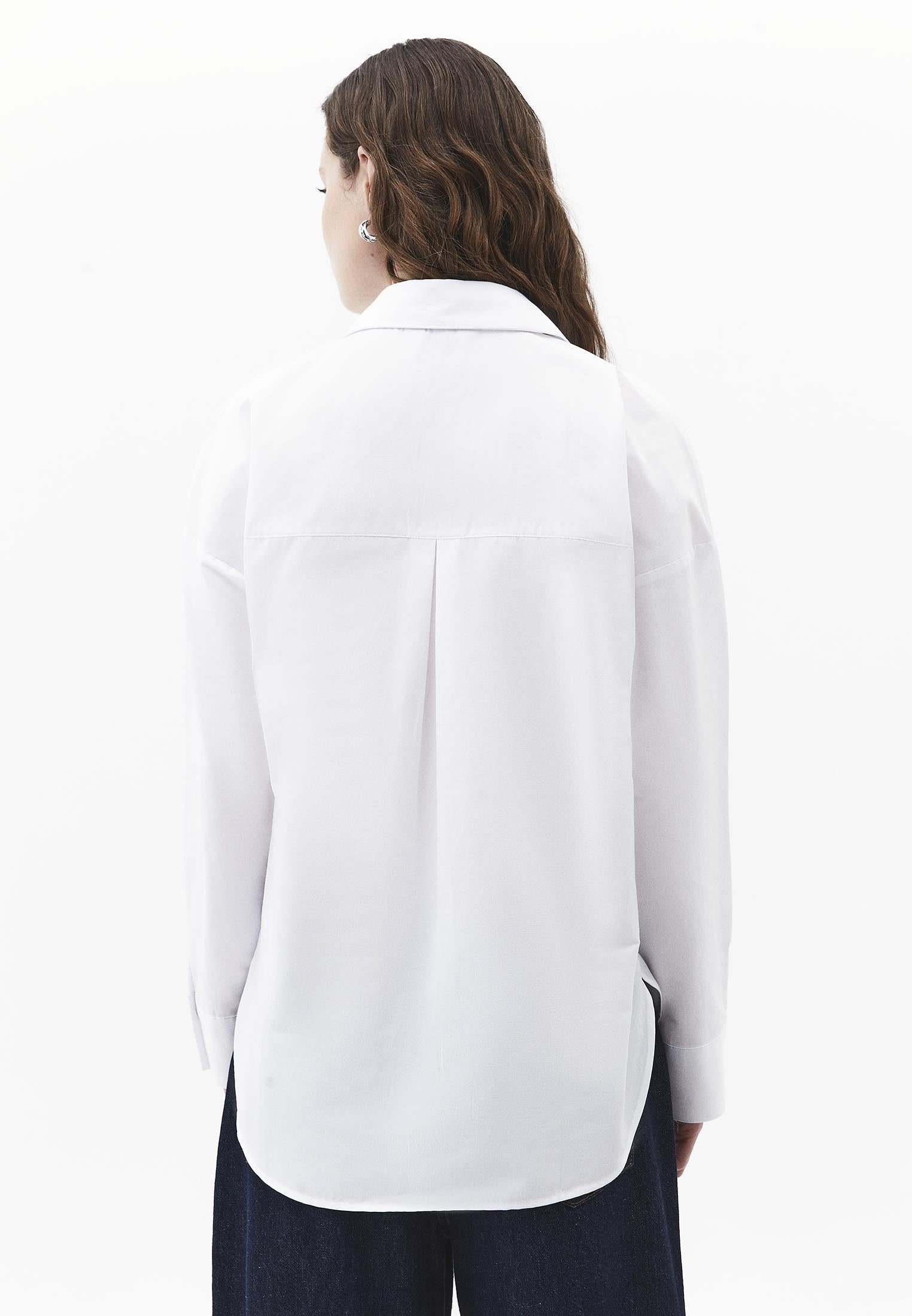 Loose Fit Button Detailed Shirt - WHITE