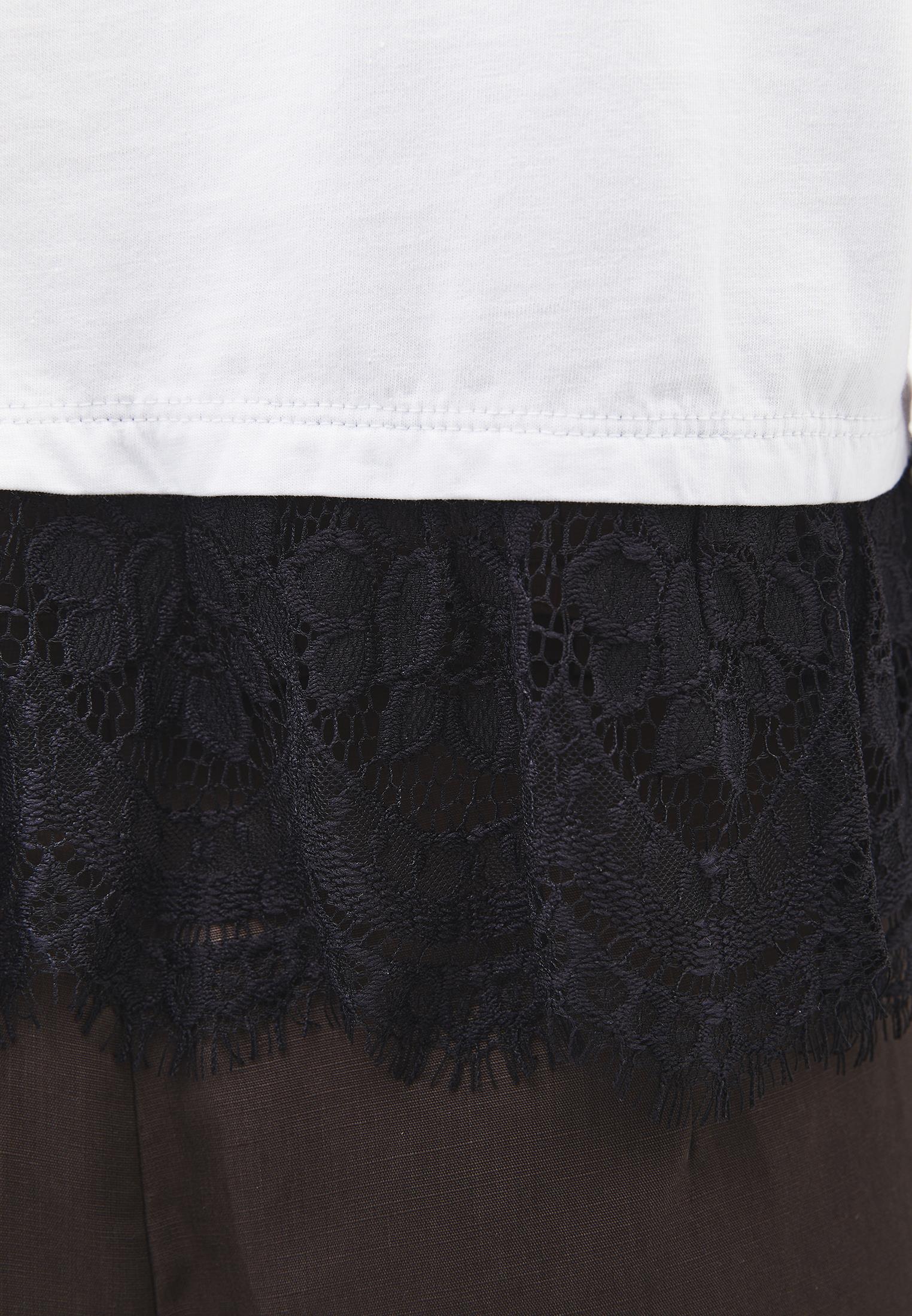 Loose Fit Crew Neck T-Shirt - WHITE