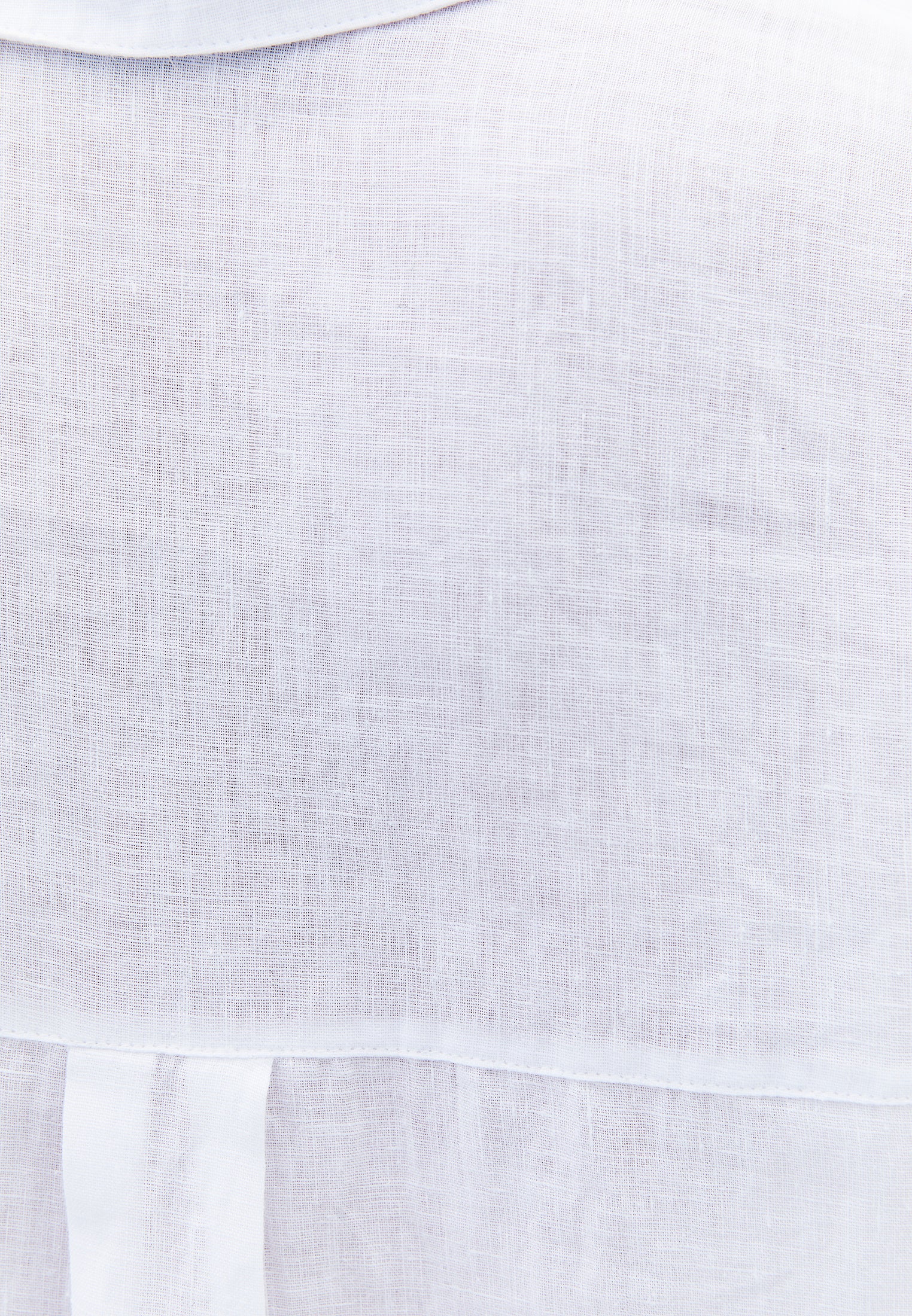 Shirt Collar Oversize Tunic Shirt - WHITE