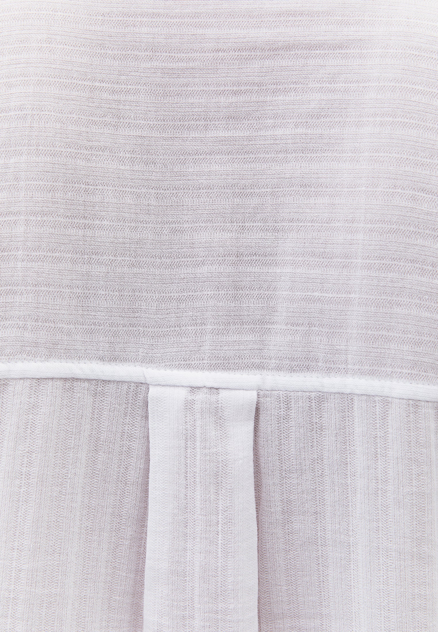 Long Sleeve Oversized Woven Shirt - WHITE