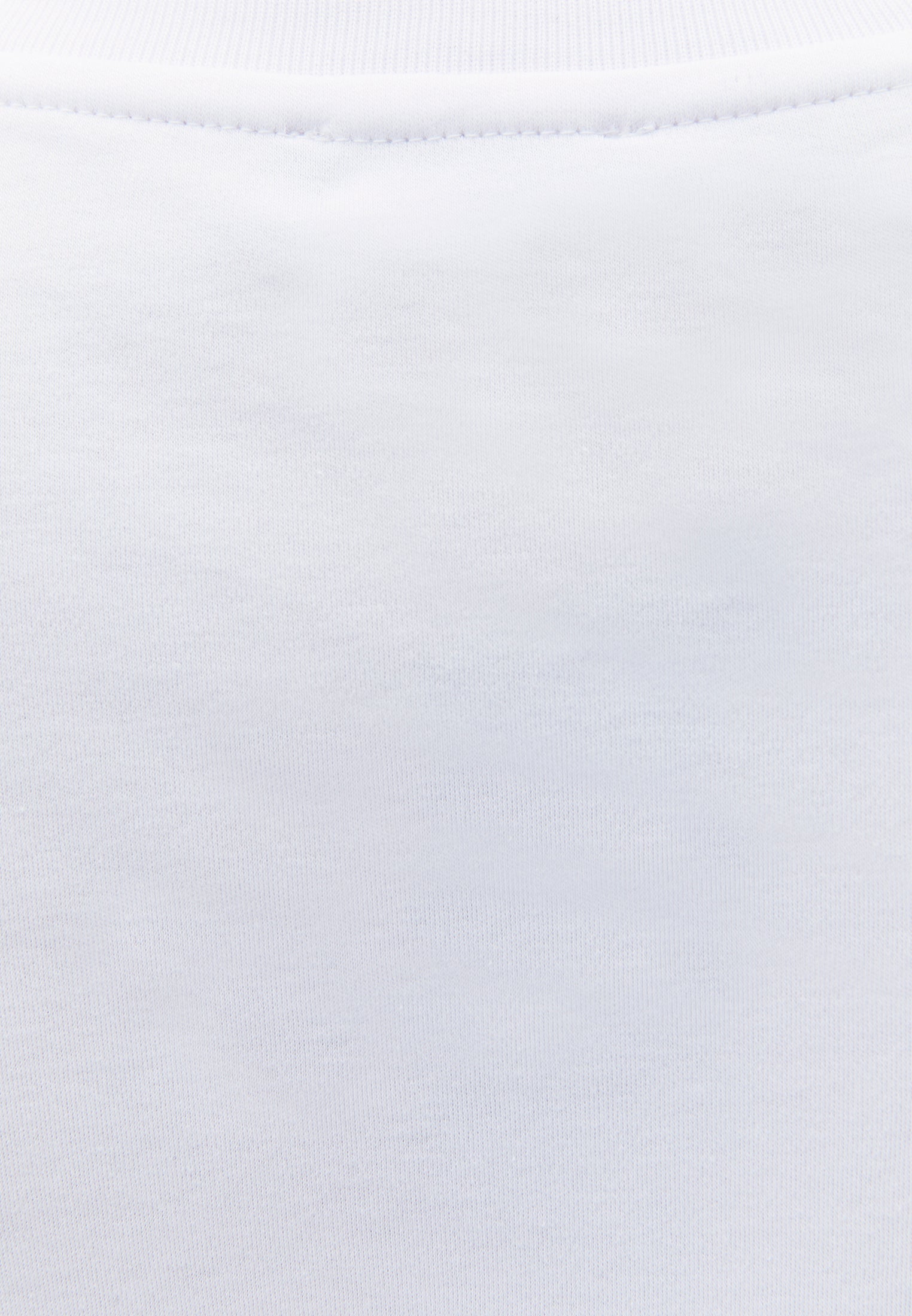 Crew Neck Loose Fit T-Shirt - WHITE