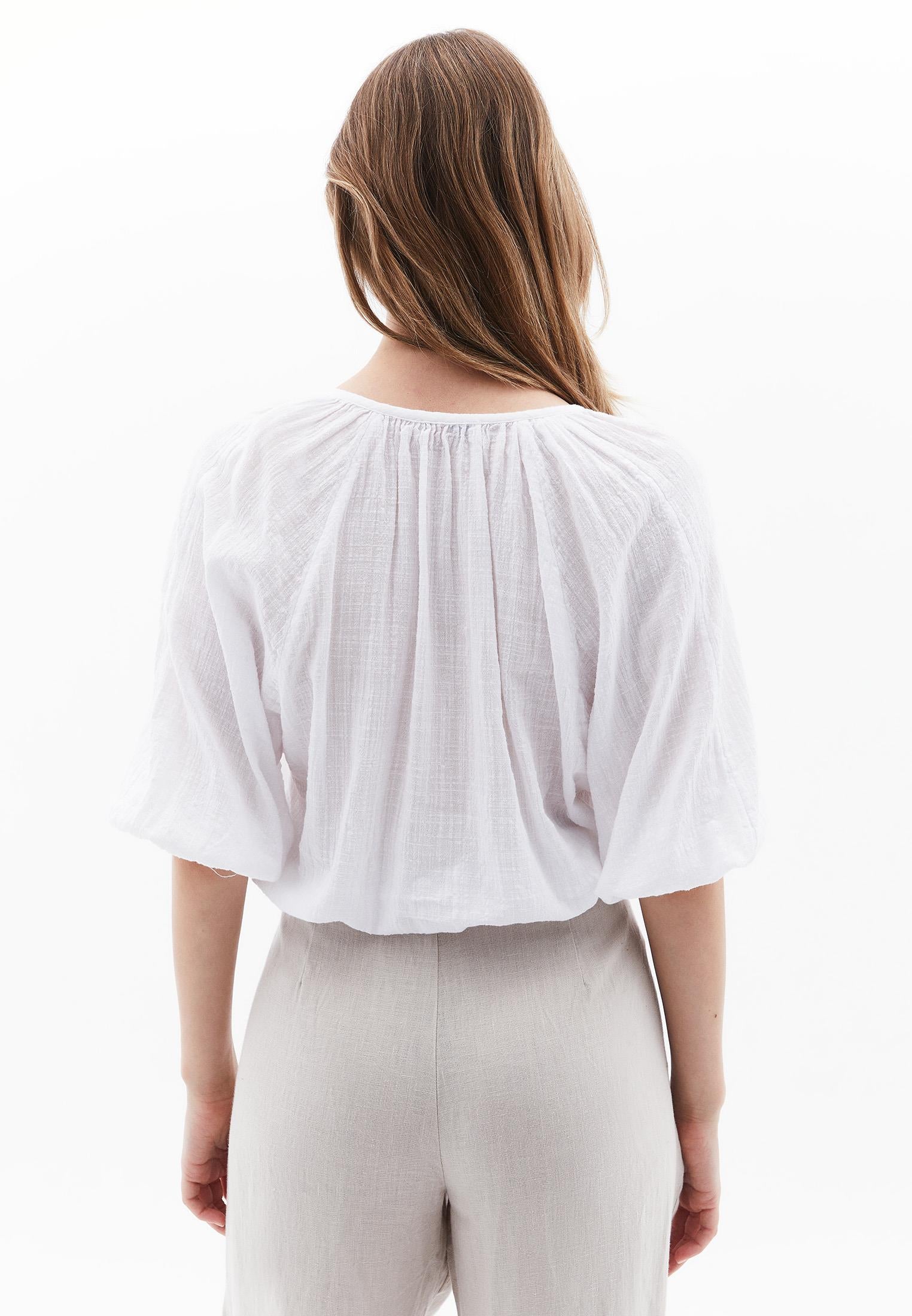 Tie Blouse - WHITE