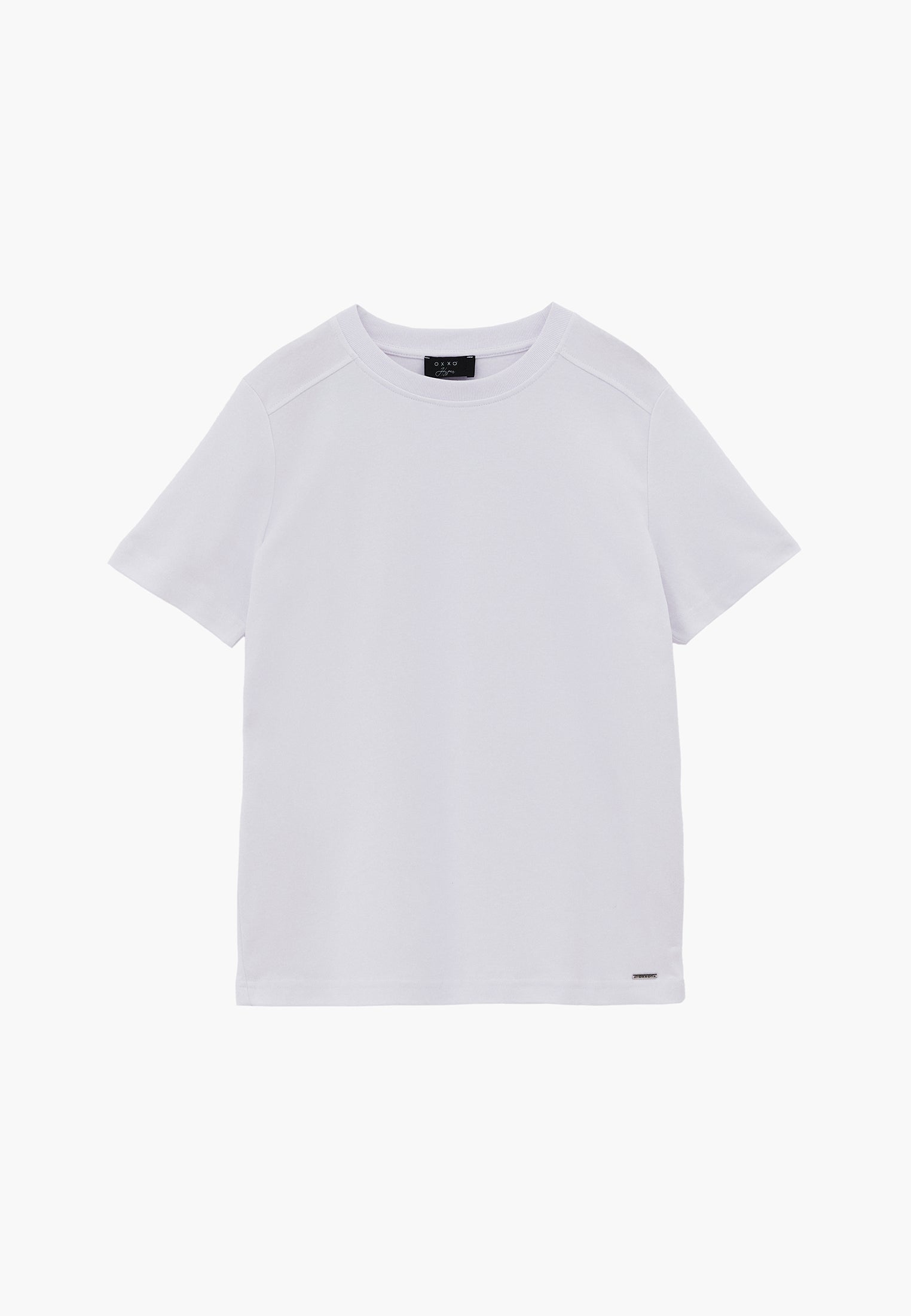 Crew Neck Loose Fit T-Shirt - WHITE