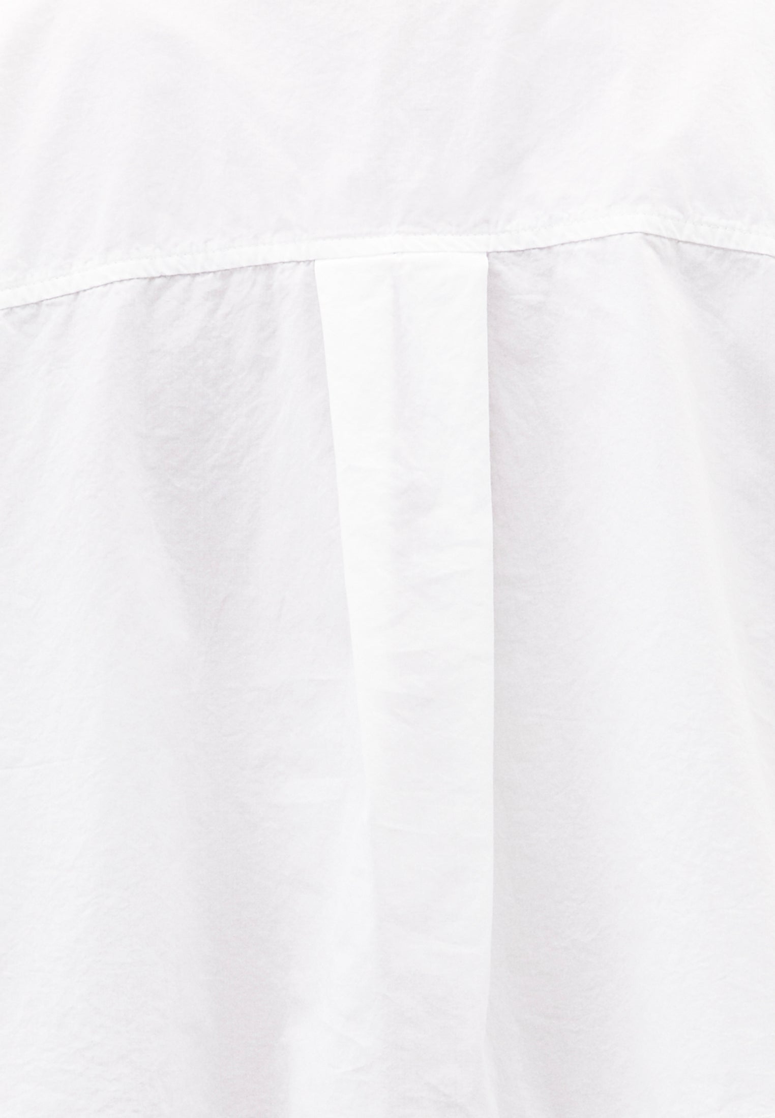 Shirt Collar Loose Short Sleeve Pocket Detailed Cropped Shirt - WHITE