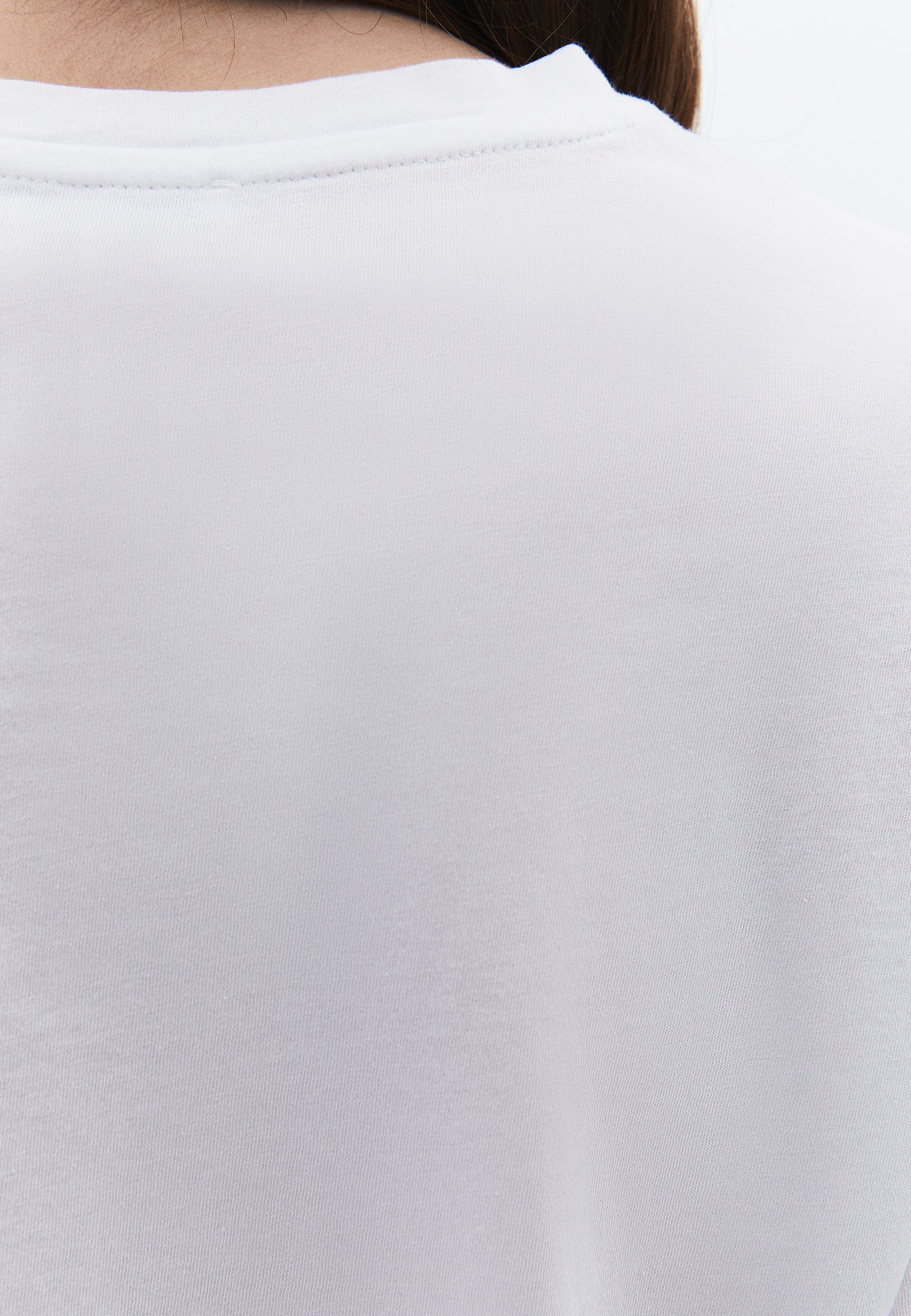 Oversize Crew Neck Short Sleeve T-Shirt - WHITE