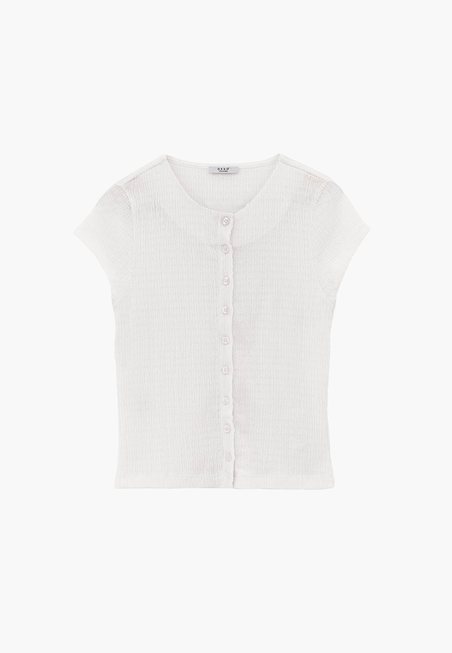 Crew Neck T-Shirt - WHITE