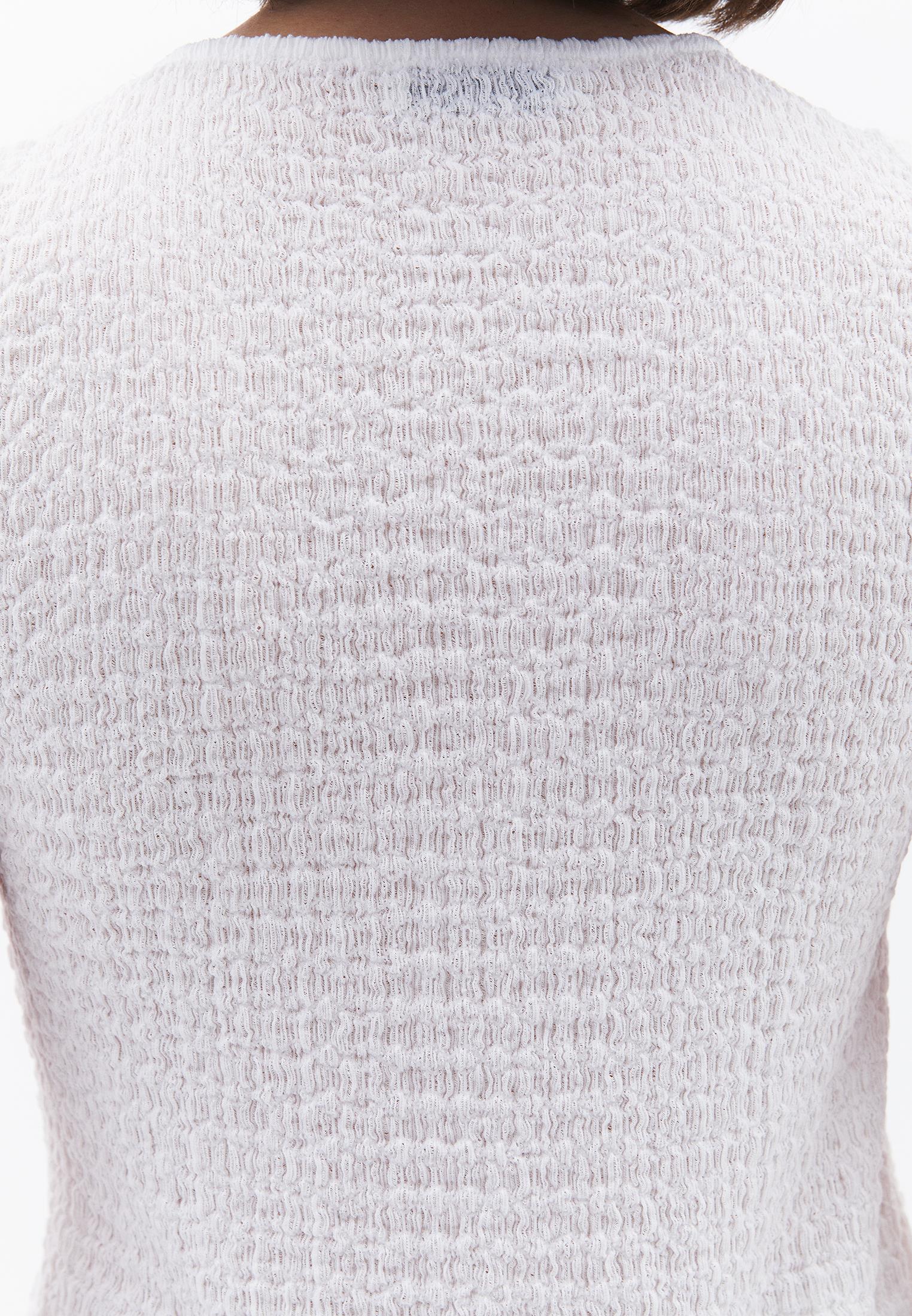 Sleeveless Crew Neck Blouse - WHITE