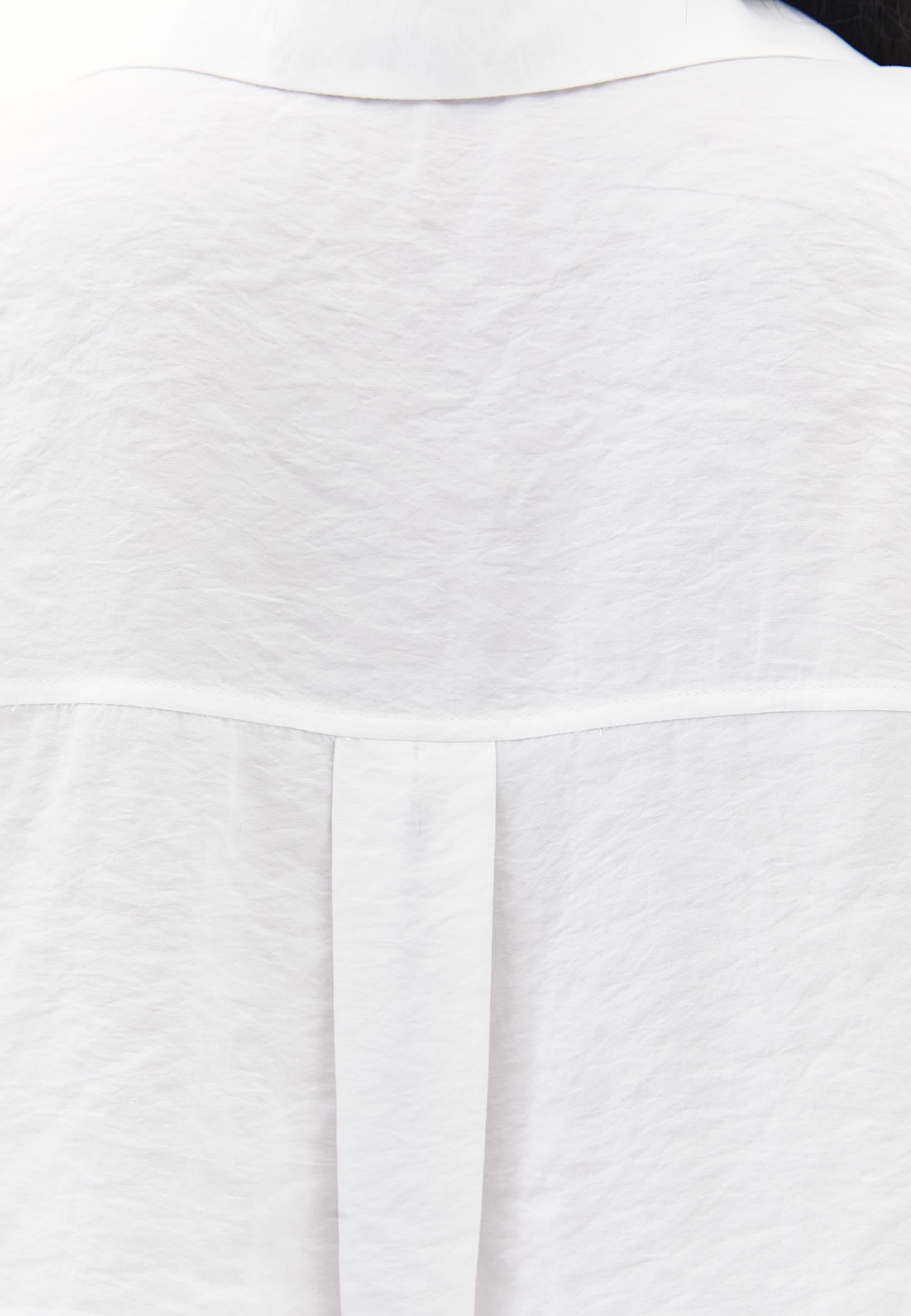 Button Detailed Oversize Shirt - WHITE