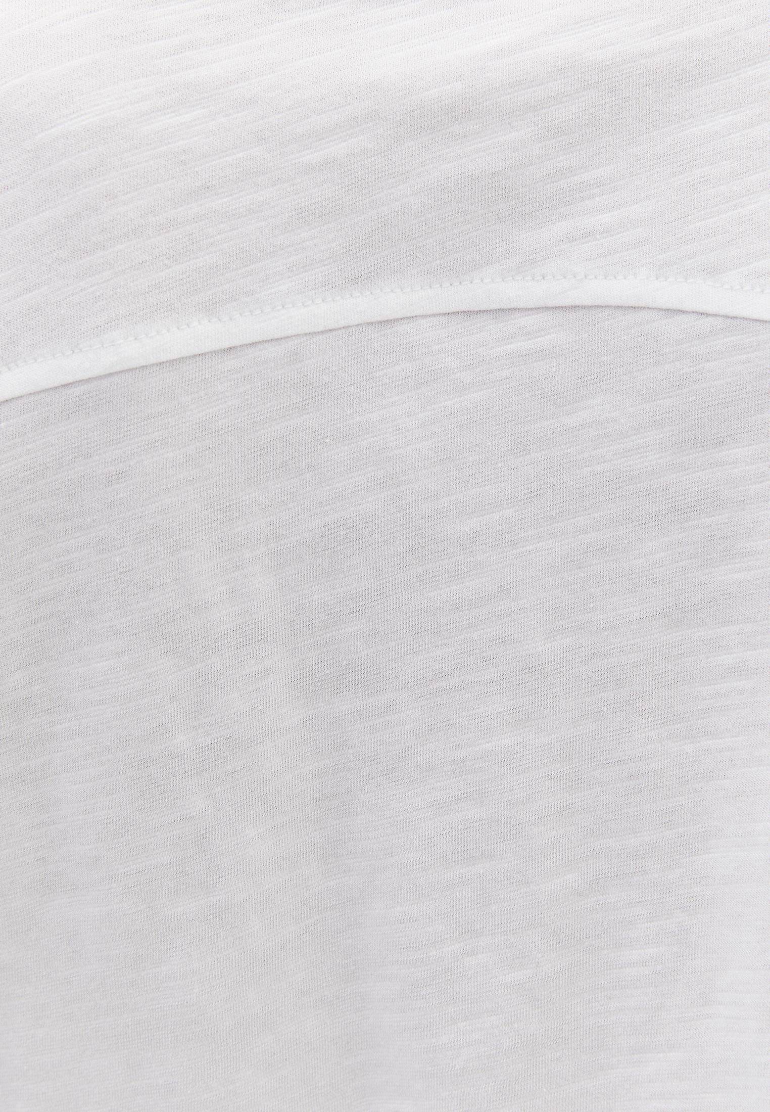 Cropped Loose Fit T-Shirt - WHITE