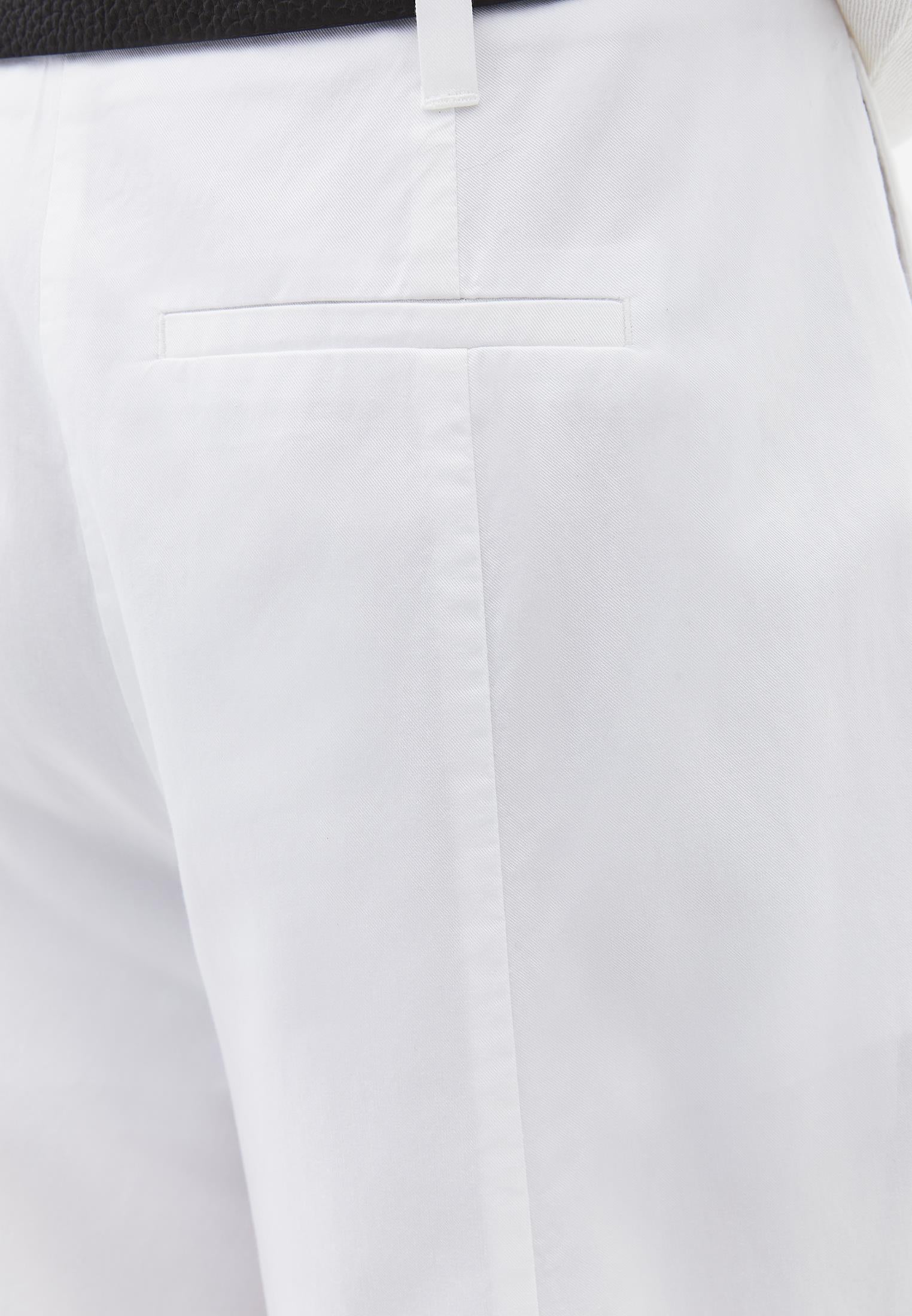 Summer Wide Leg Pants With Belt Detail - WHITE