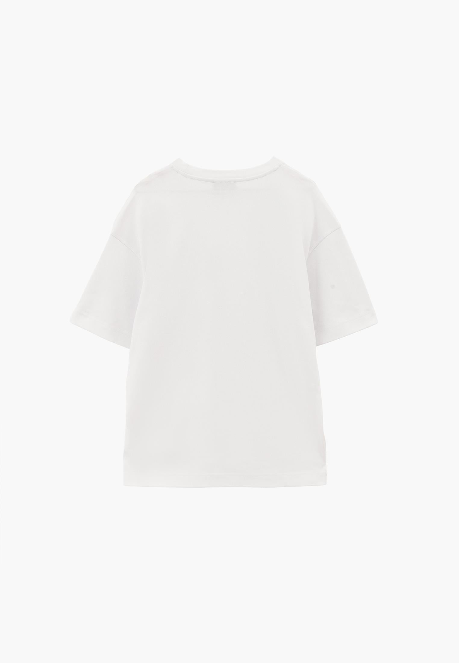 Oversize Crew Neck Short Sleeve T-Shirt - WHITE