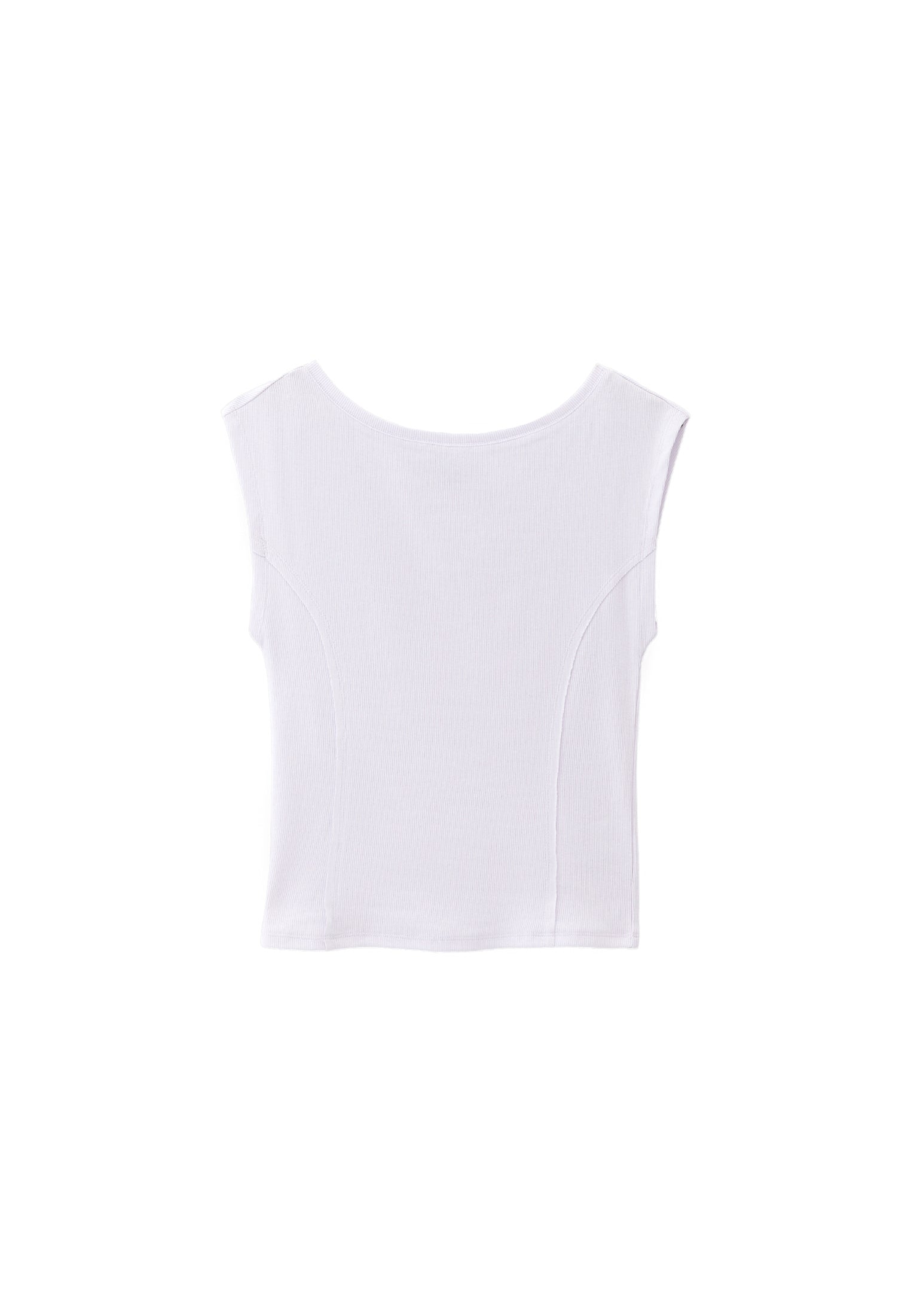 Boat Neck Short Sleeve Bodycon T-Shirt - WHITE