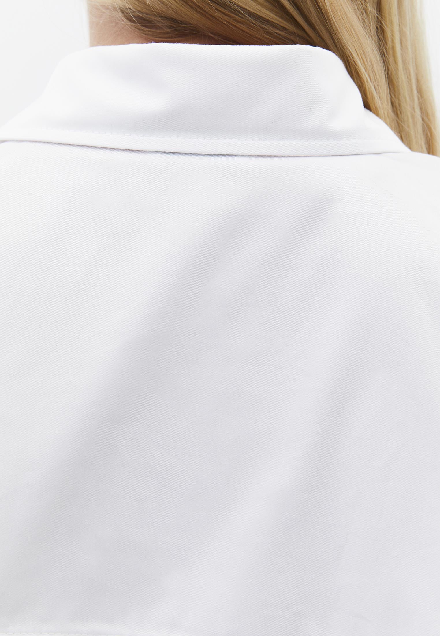 Oversize Shirt With Button Details - WHITE
