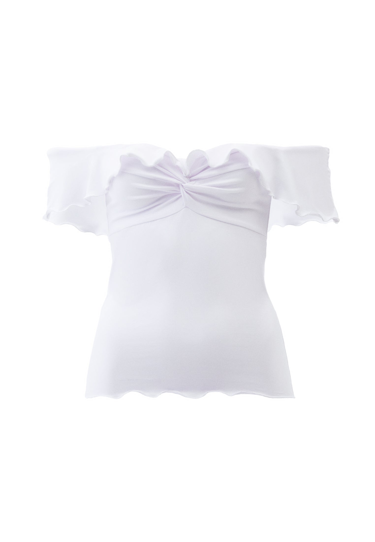 Off Shoulder Modal Blouse - WHITE