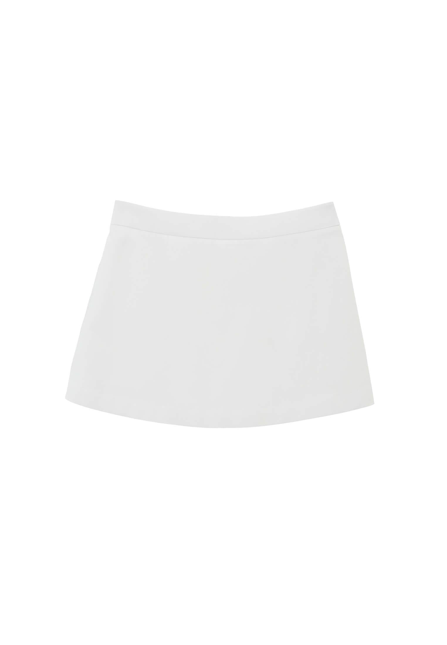 High Waist Slim Shorts - WHITE