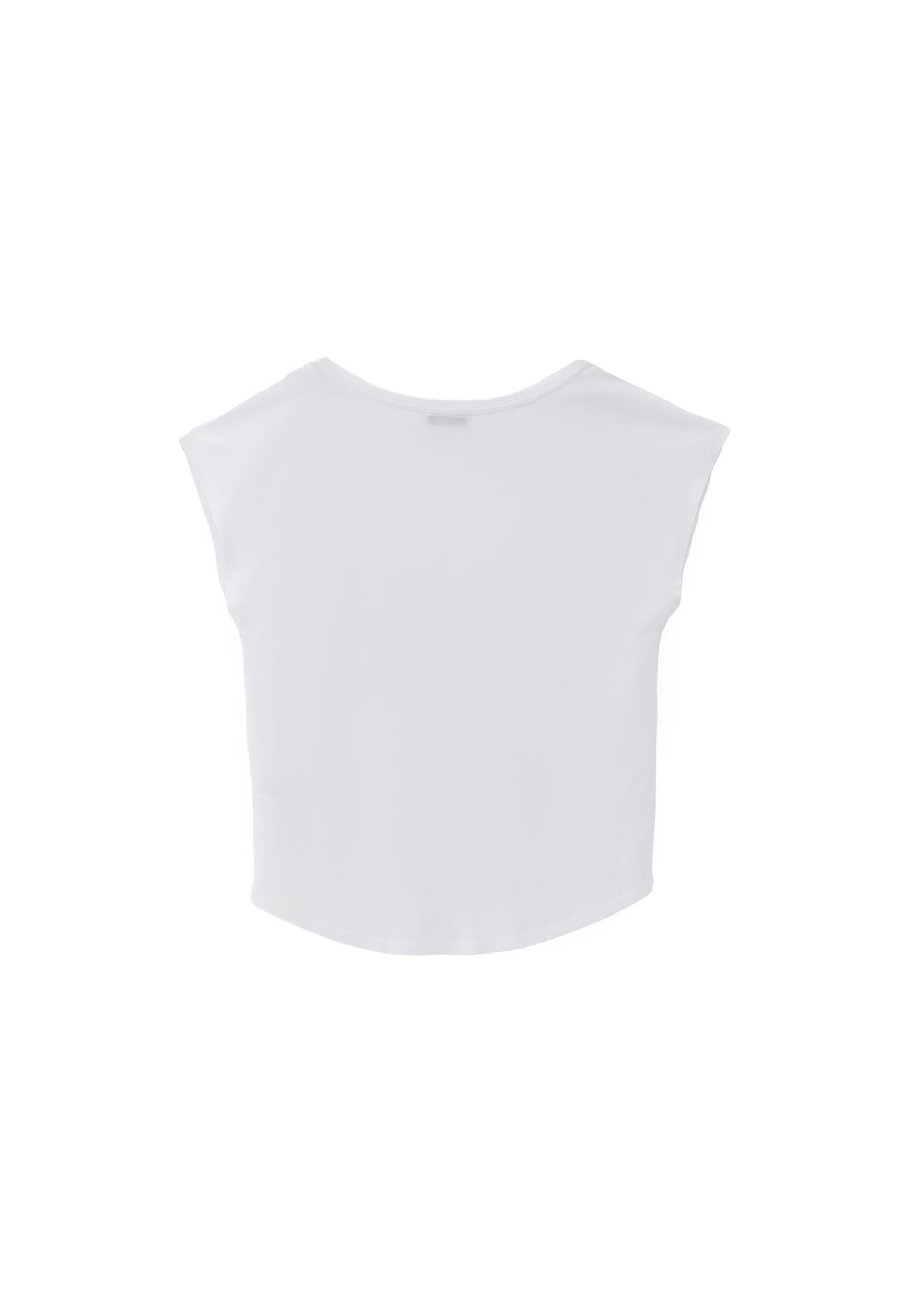 Boat Neck T-Shirt - WHITE