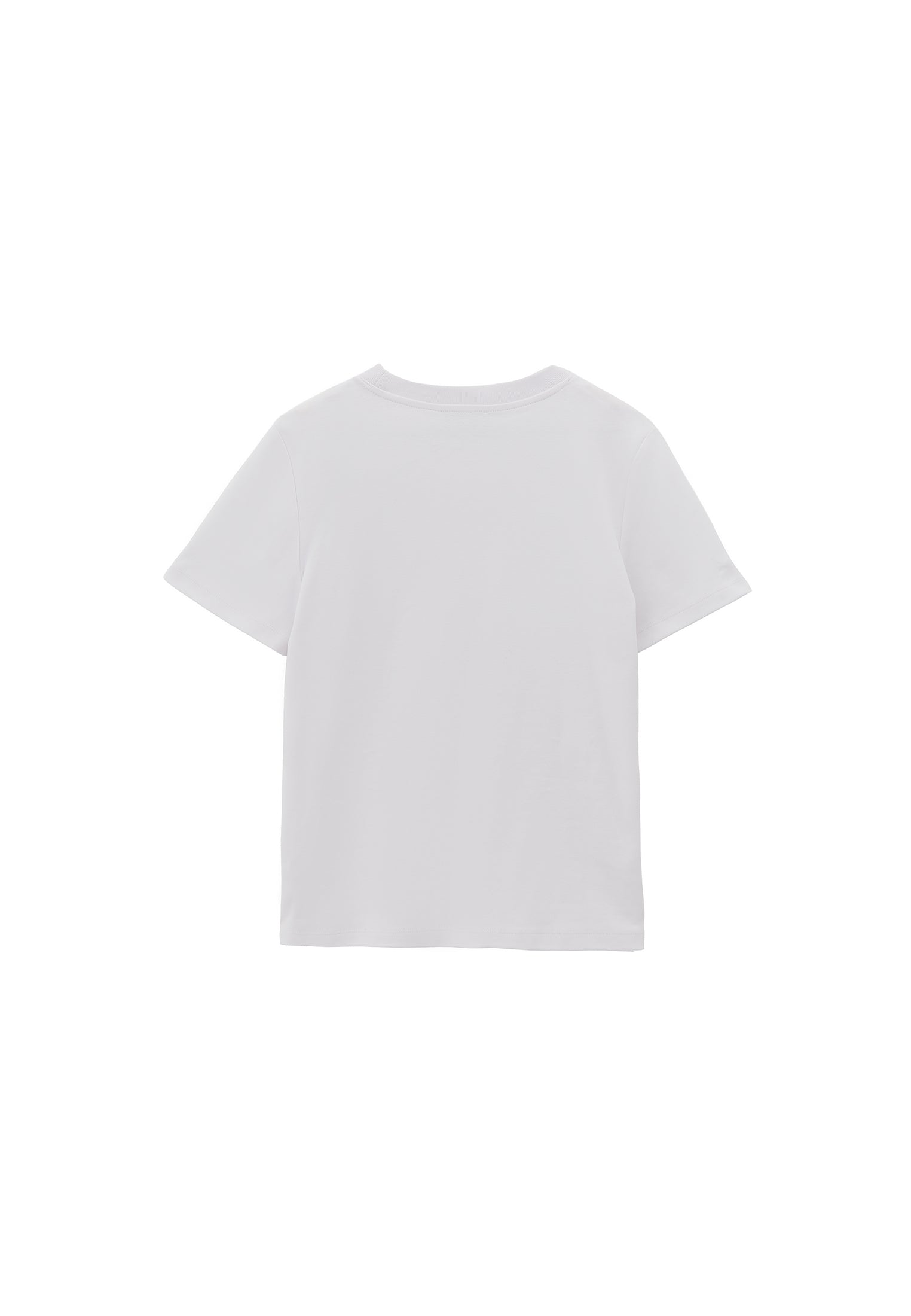 Crew Neck Short Sleeve T-Shirt - WHITE