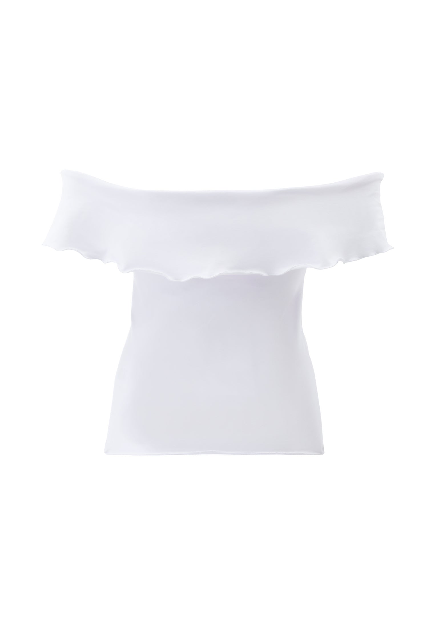 Off Shoulder Modal Blouse - WHITE