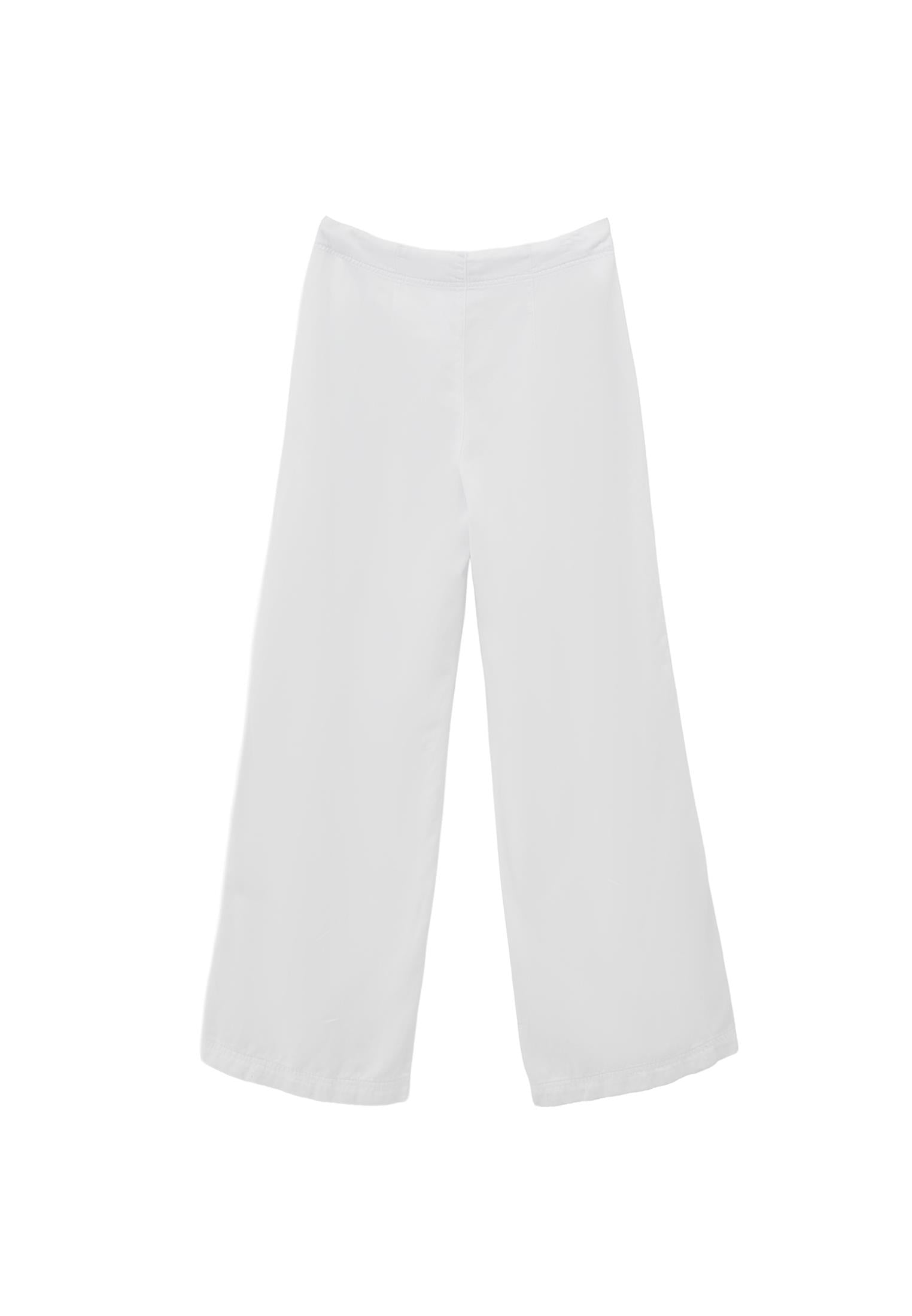 Women Bottom Wear Wide Leg Pants - WHITE